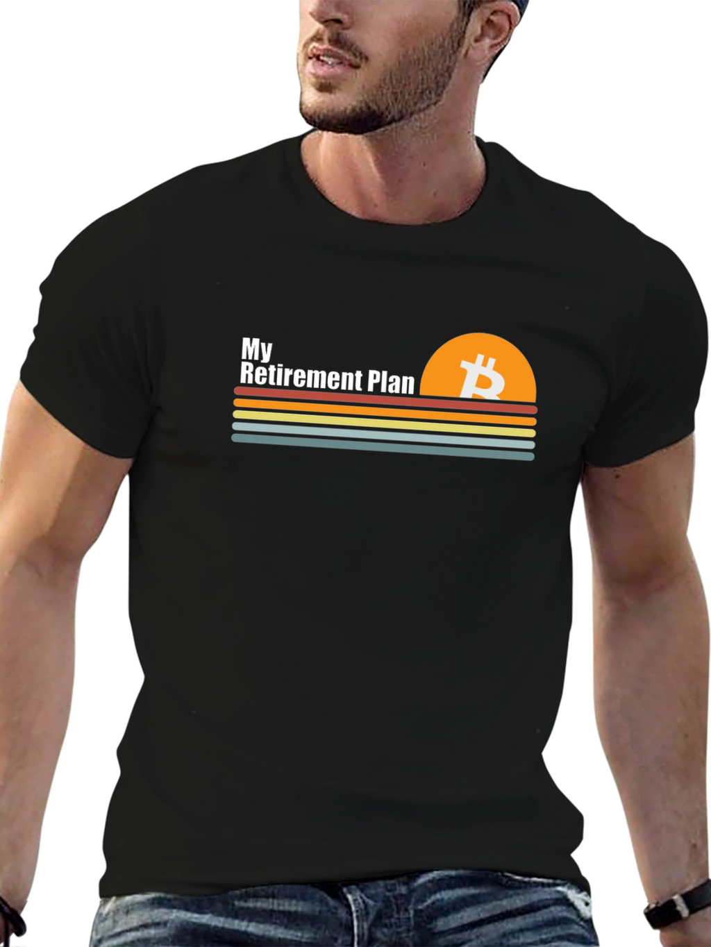 Bitcoin Retirement Plan Graphic T-Shirt