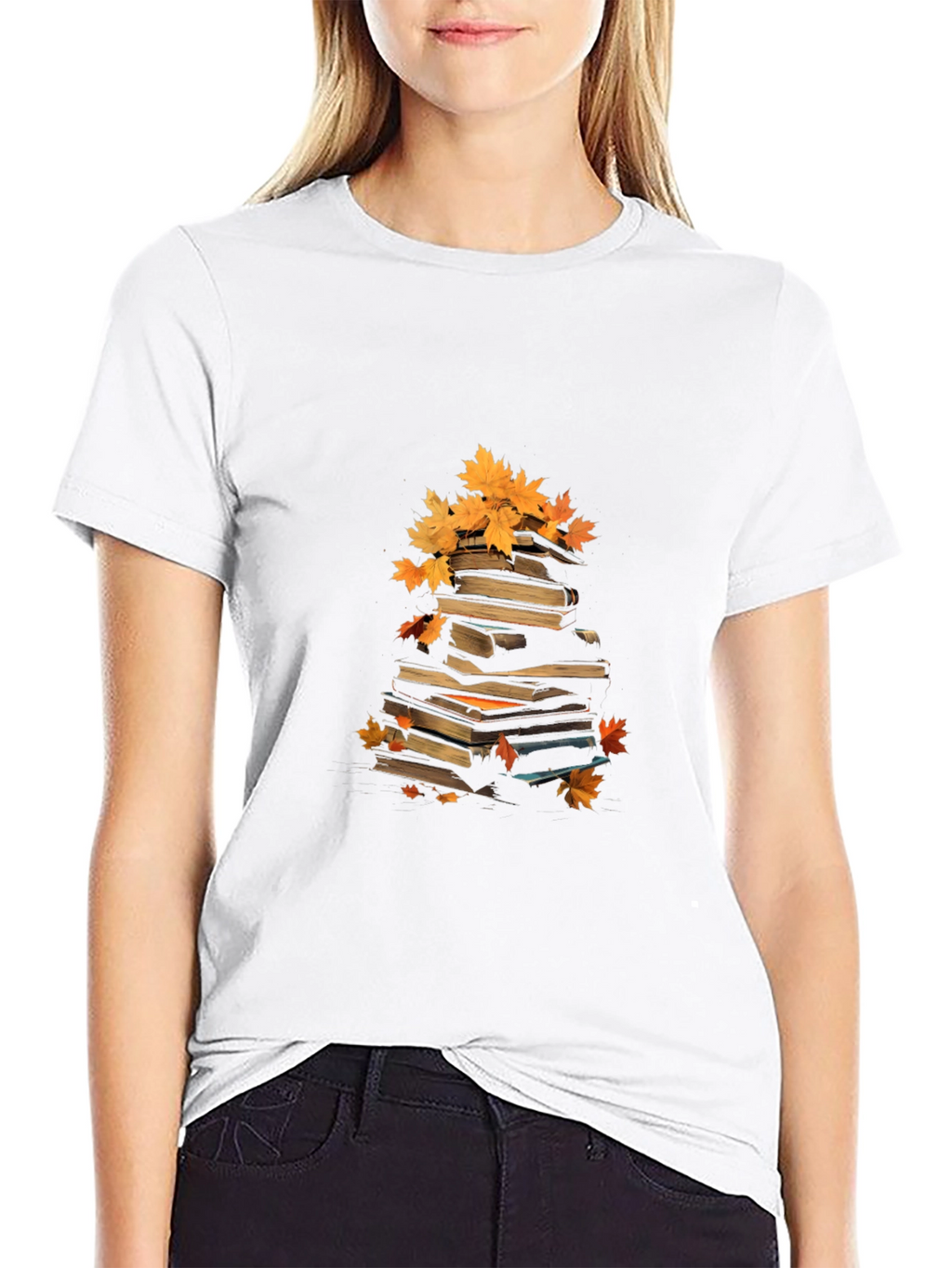 Autumn Books T-Shirt - Fall Reading Vibes
