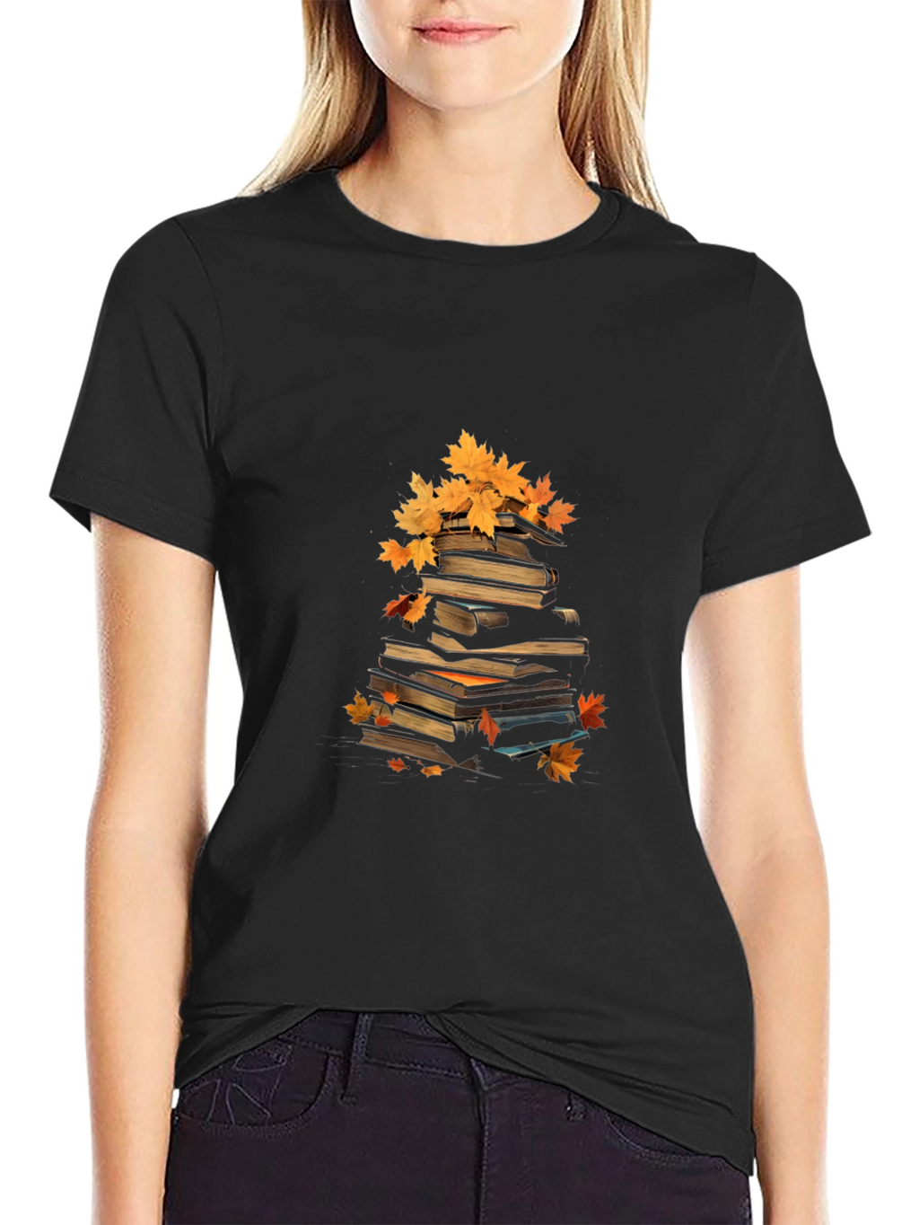 Autumn Books T-Shirt - Fall Reading Vibes