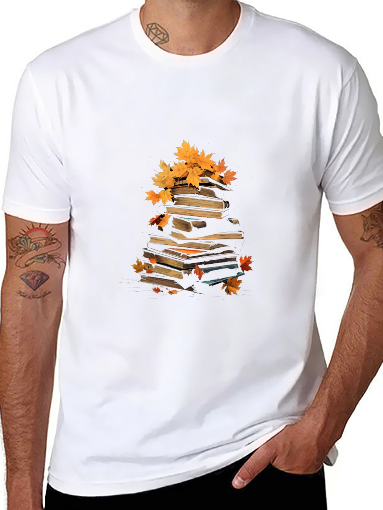 Autumn Books T-Shirt - Fall Reading Vibes
