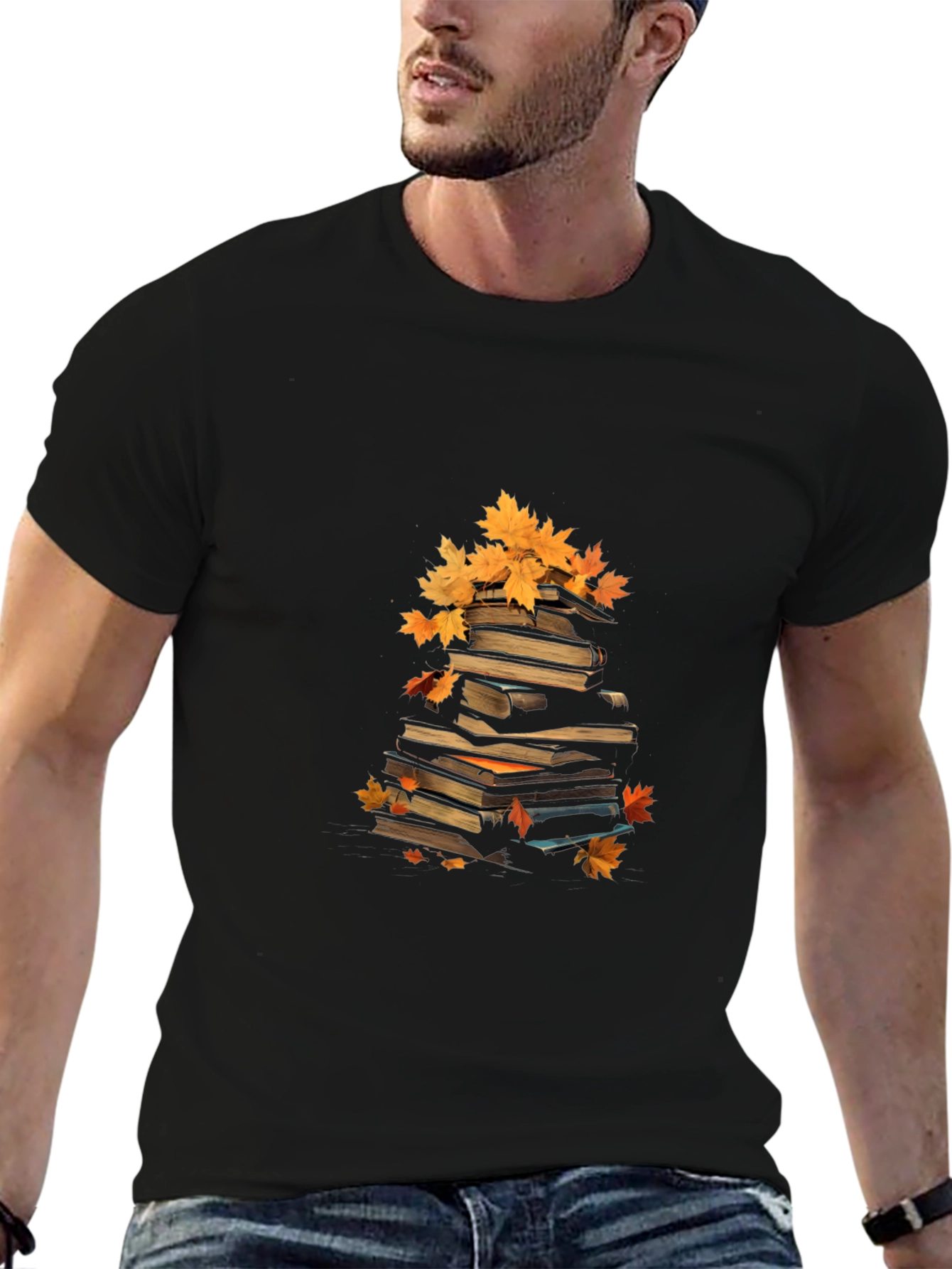 Autumn Books T-Shirt - Fall Reading Vibes