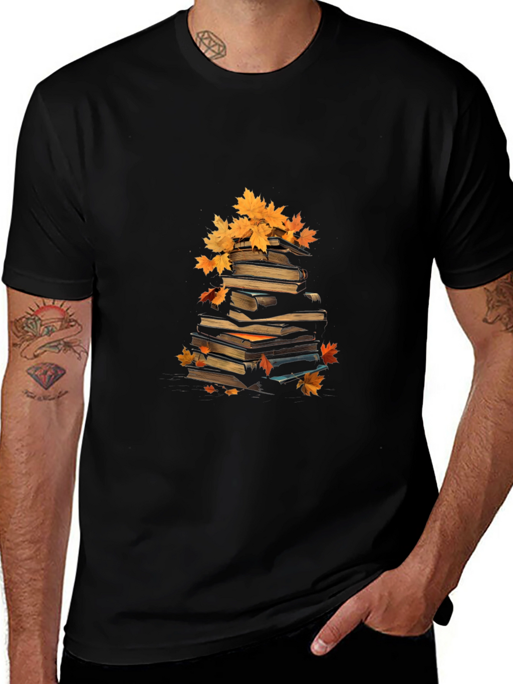 Autumn Books T-Shirt - Fall Reading Vibes