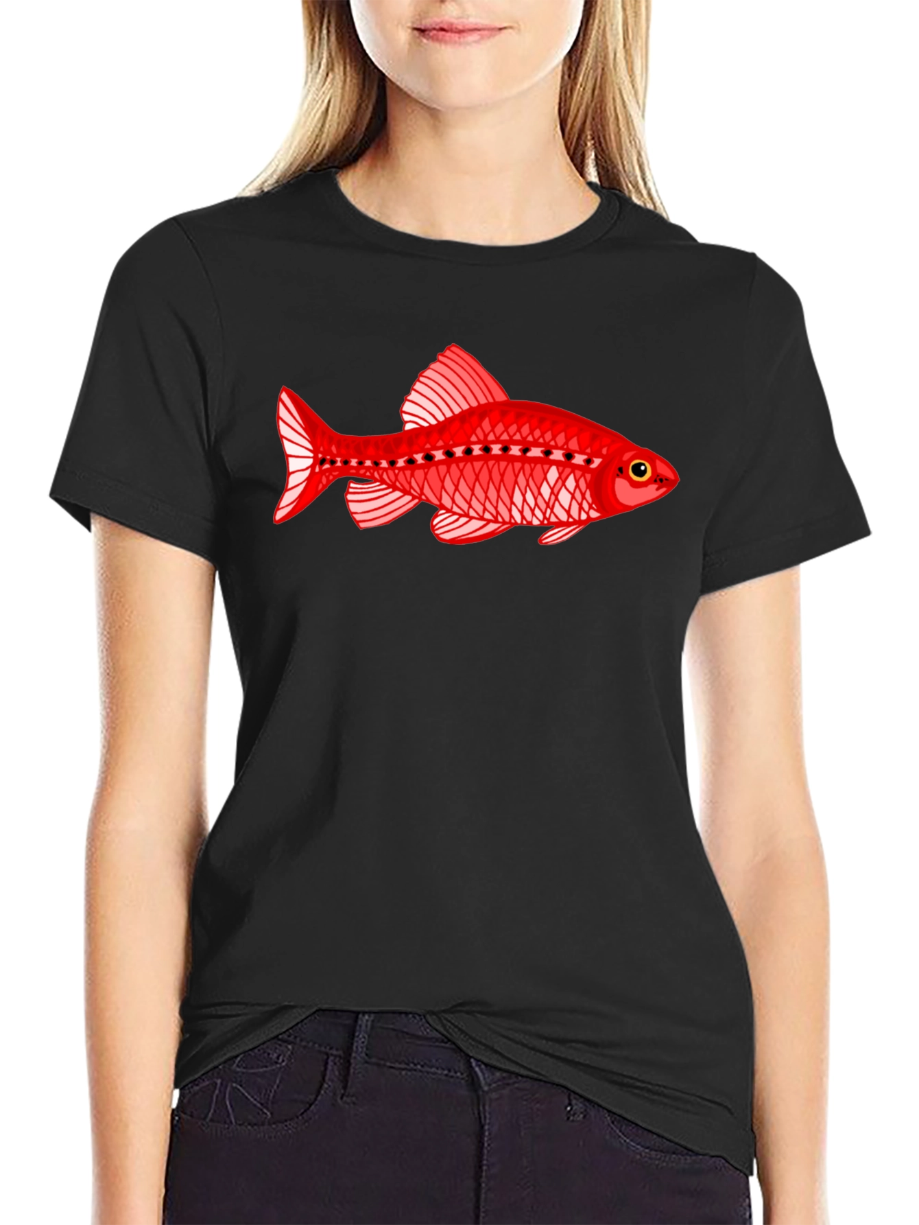 Red Fish Graphic T-Shirt