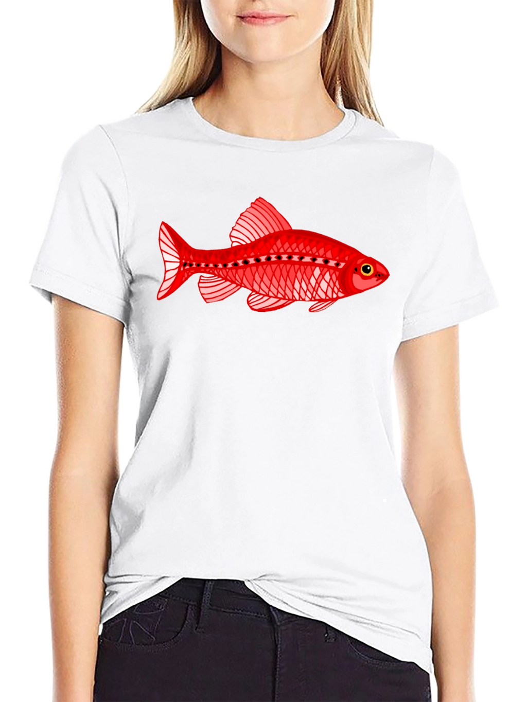 Red Fish Graphic T-Shirt