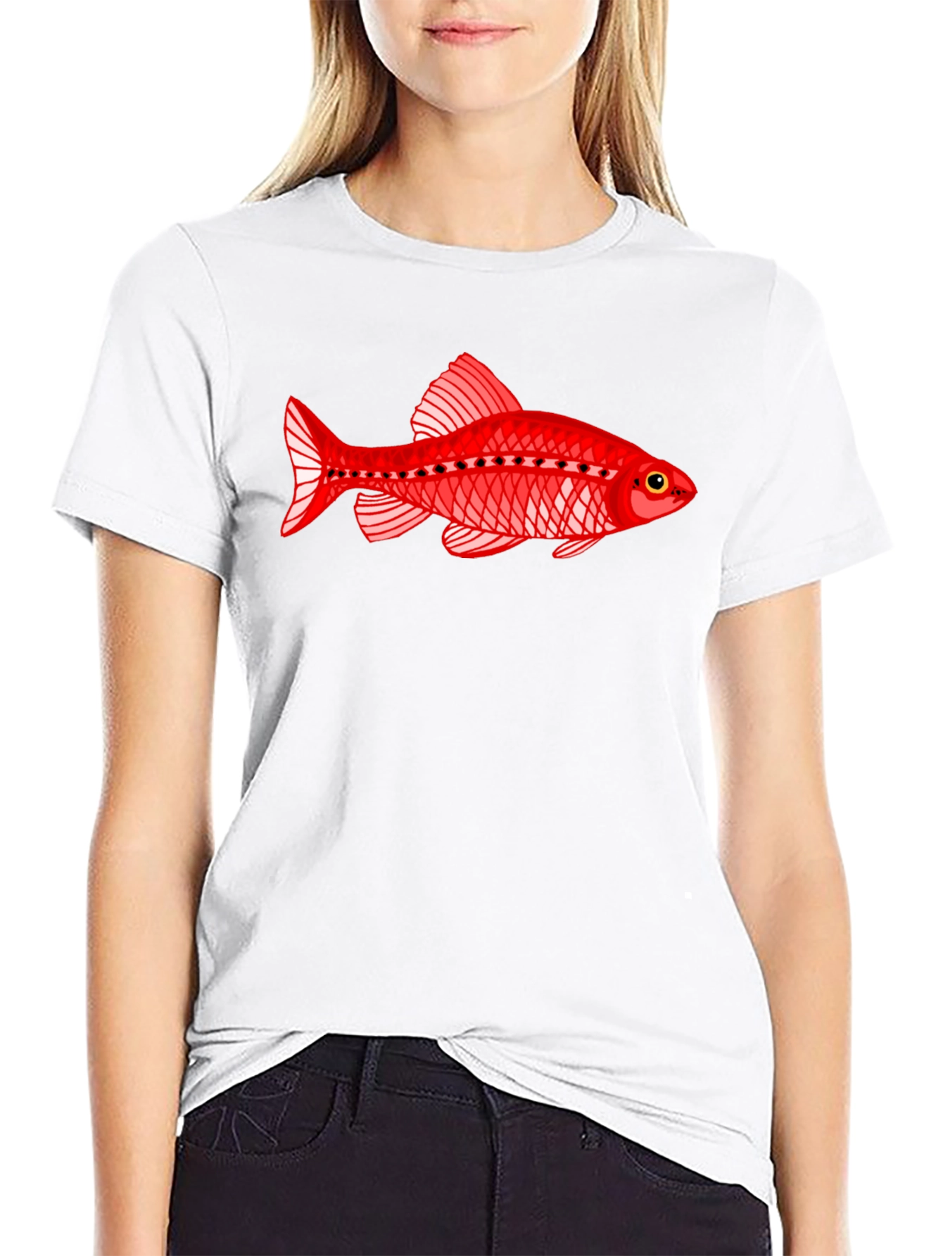 Red Fish Graphic T-Shirt