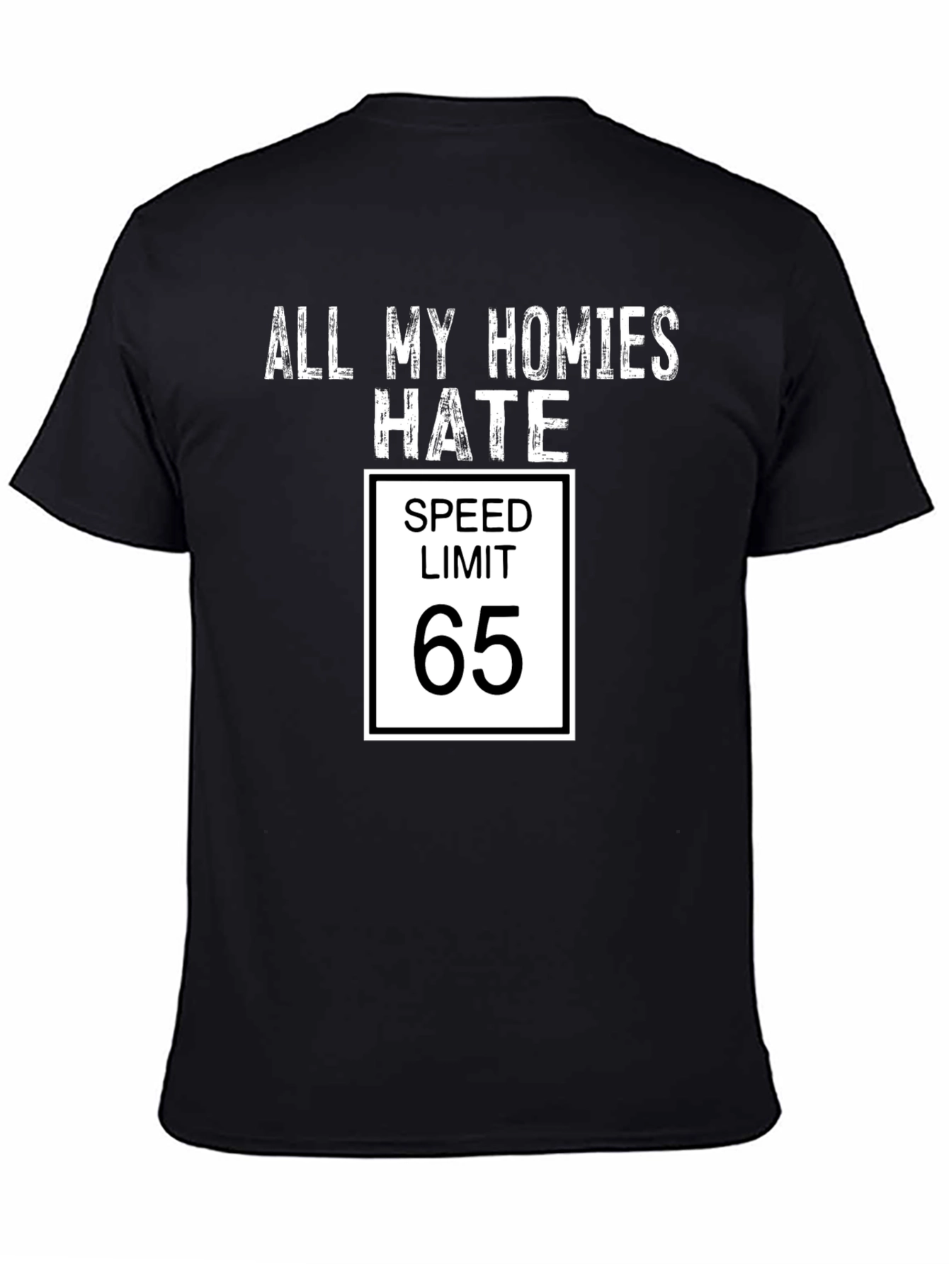 All My Homies Hate Speed Limit 65 Funny T-Shirt