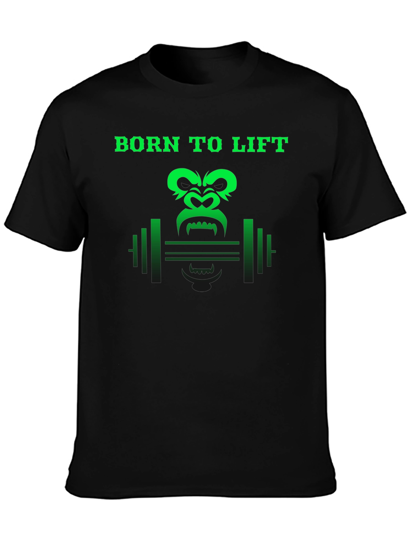 Born To Lift Gorilla Gym Black T-Shirt