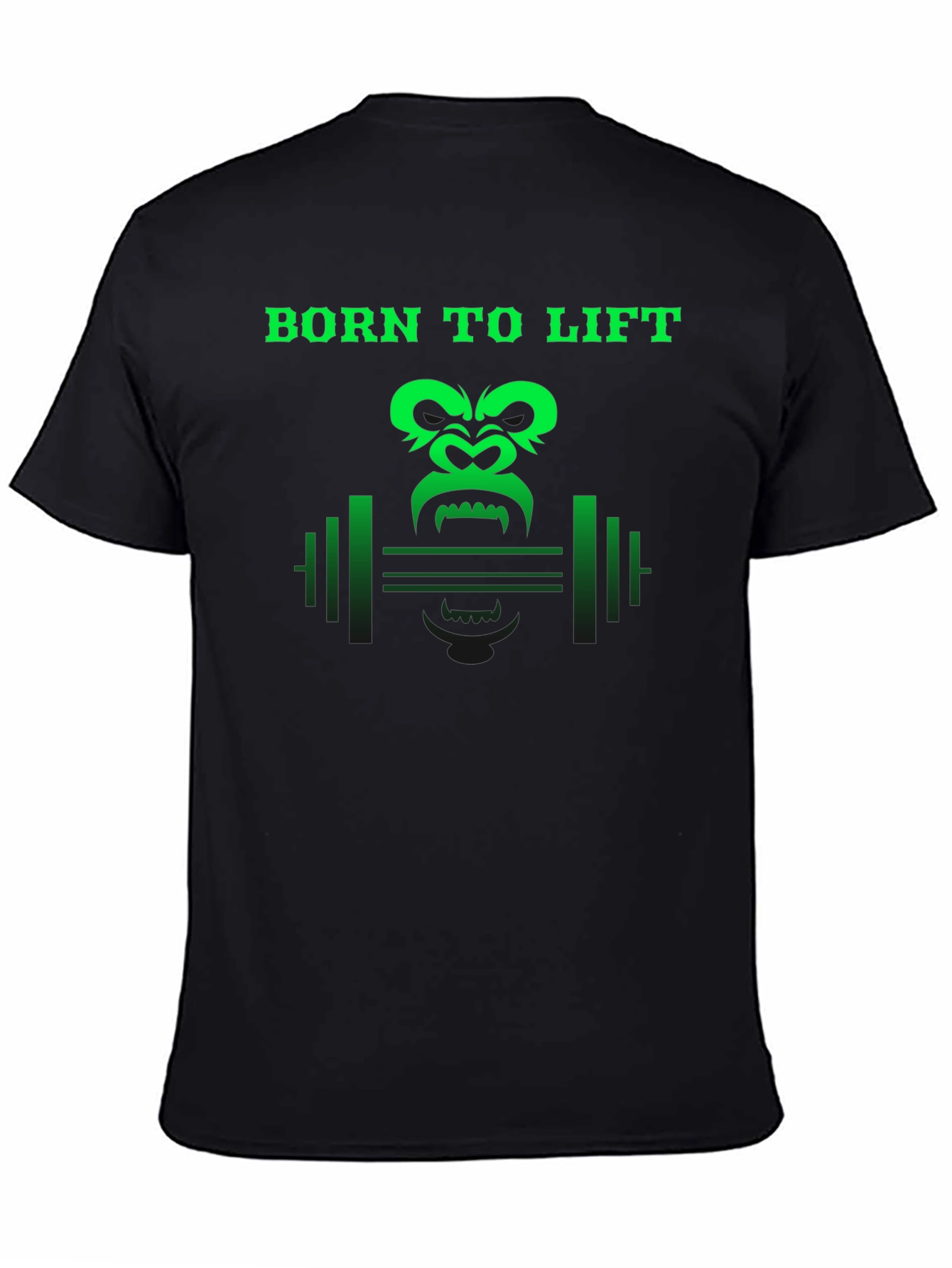Born To Lift Gorilla Gym Black T-Shirt