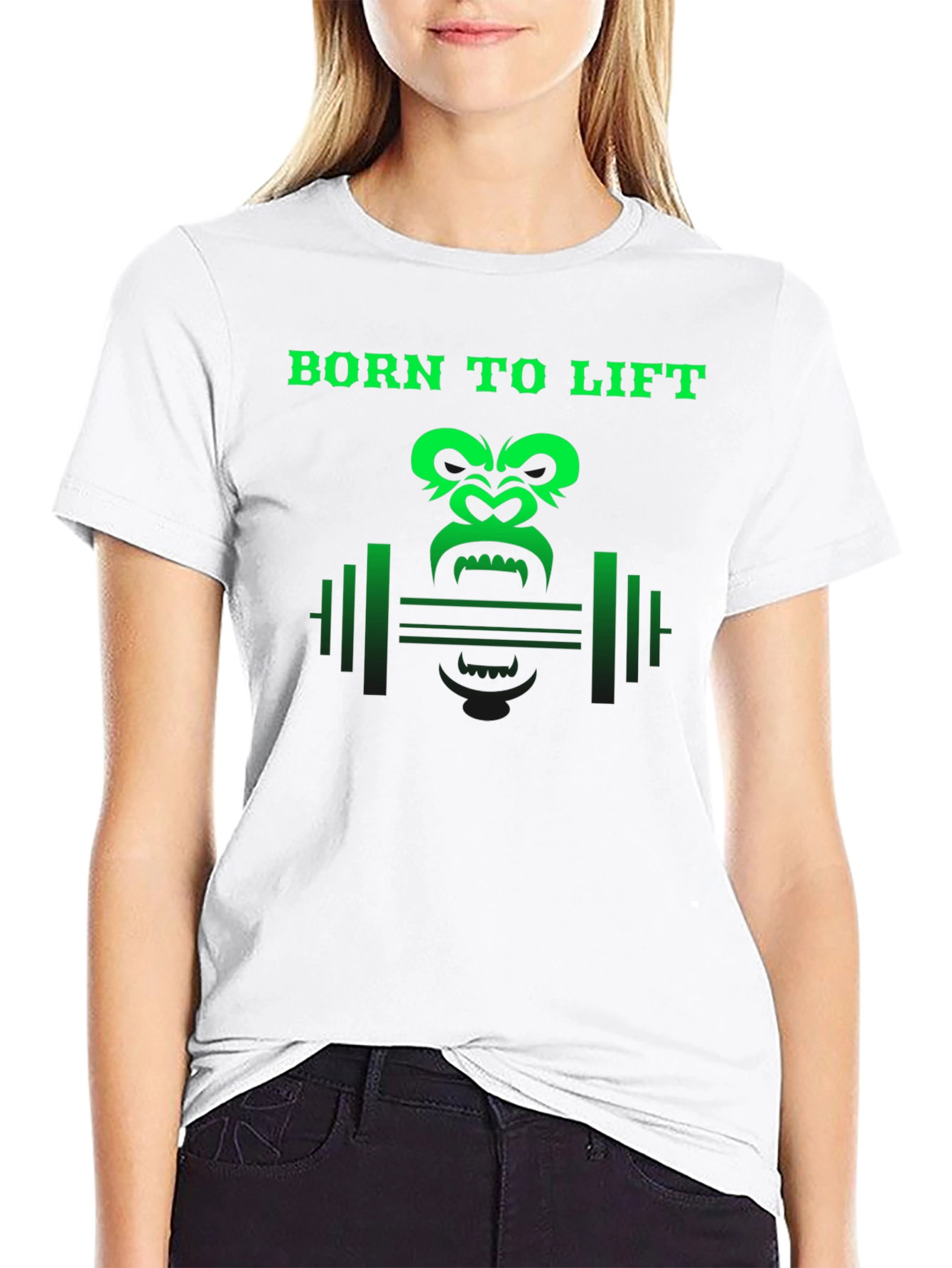 Born To Lift Gorilla Gym Black T-Shirt