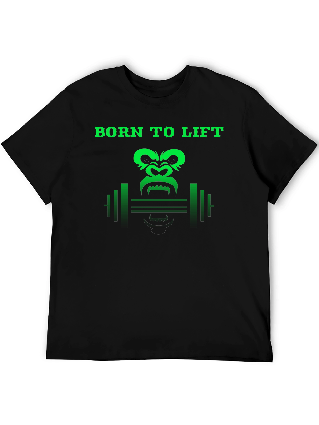Born To Lift Gorilla Gym Black T-Shirt