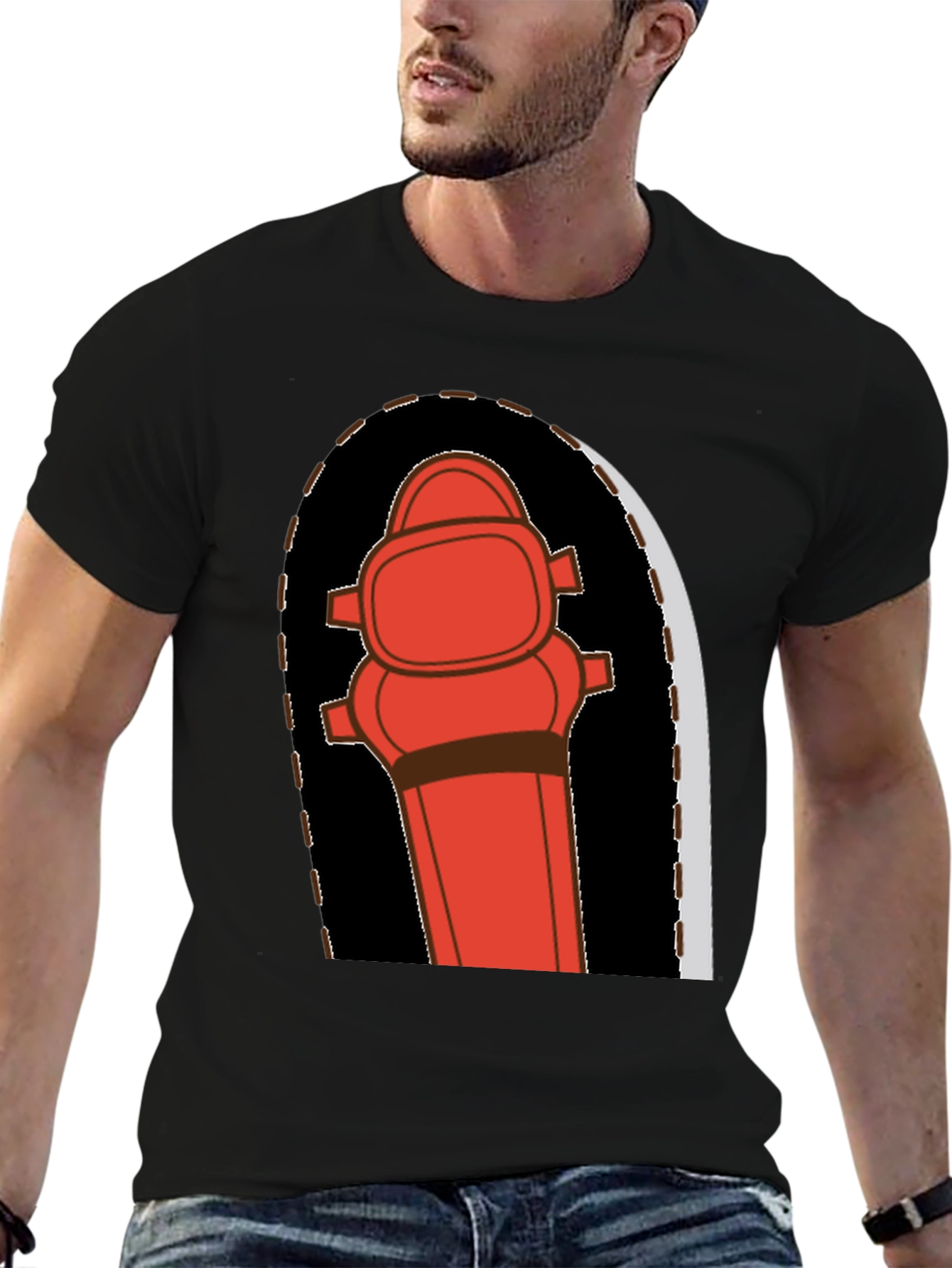 Fire Hydrant Graphic Tee - Bold Novelty Design