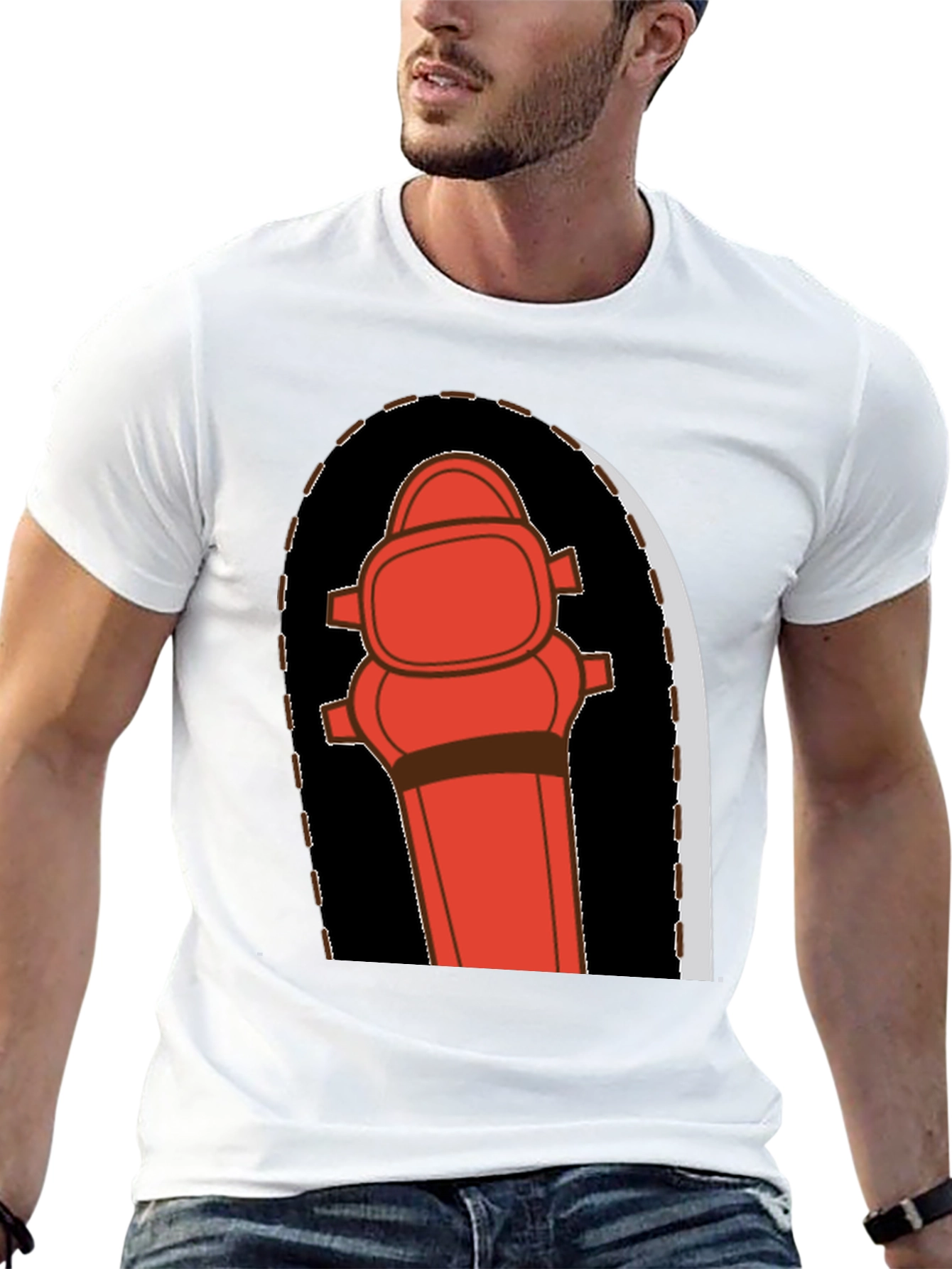Fire Hydrant Graphic Tee - Bold Novelty Design