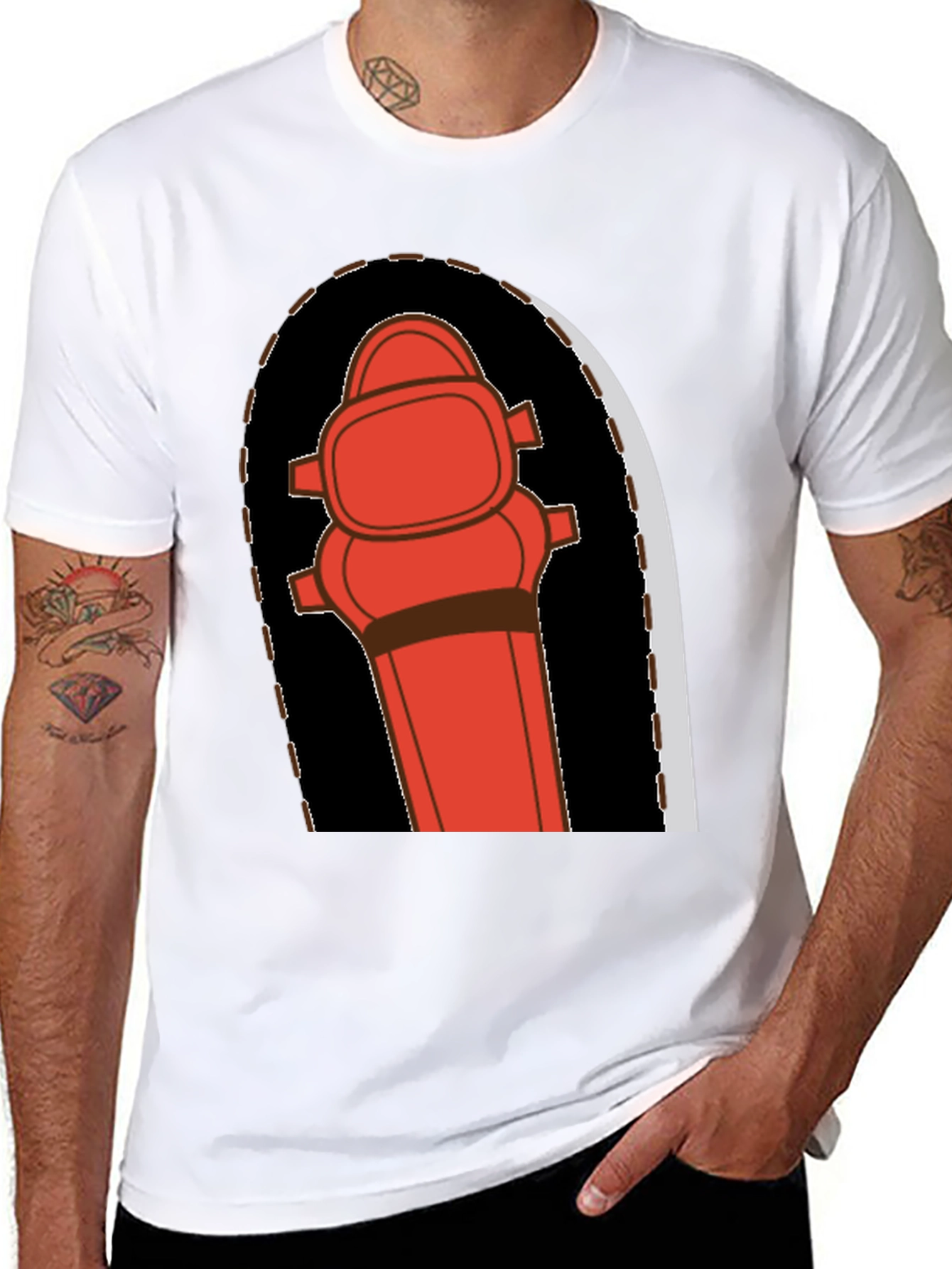 Fire Hydrant Graphic Tee - Bold Novelty Design