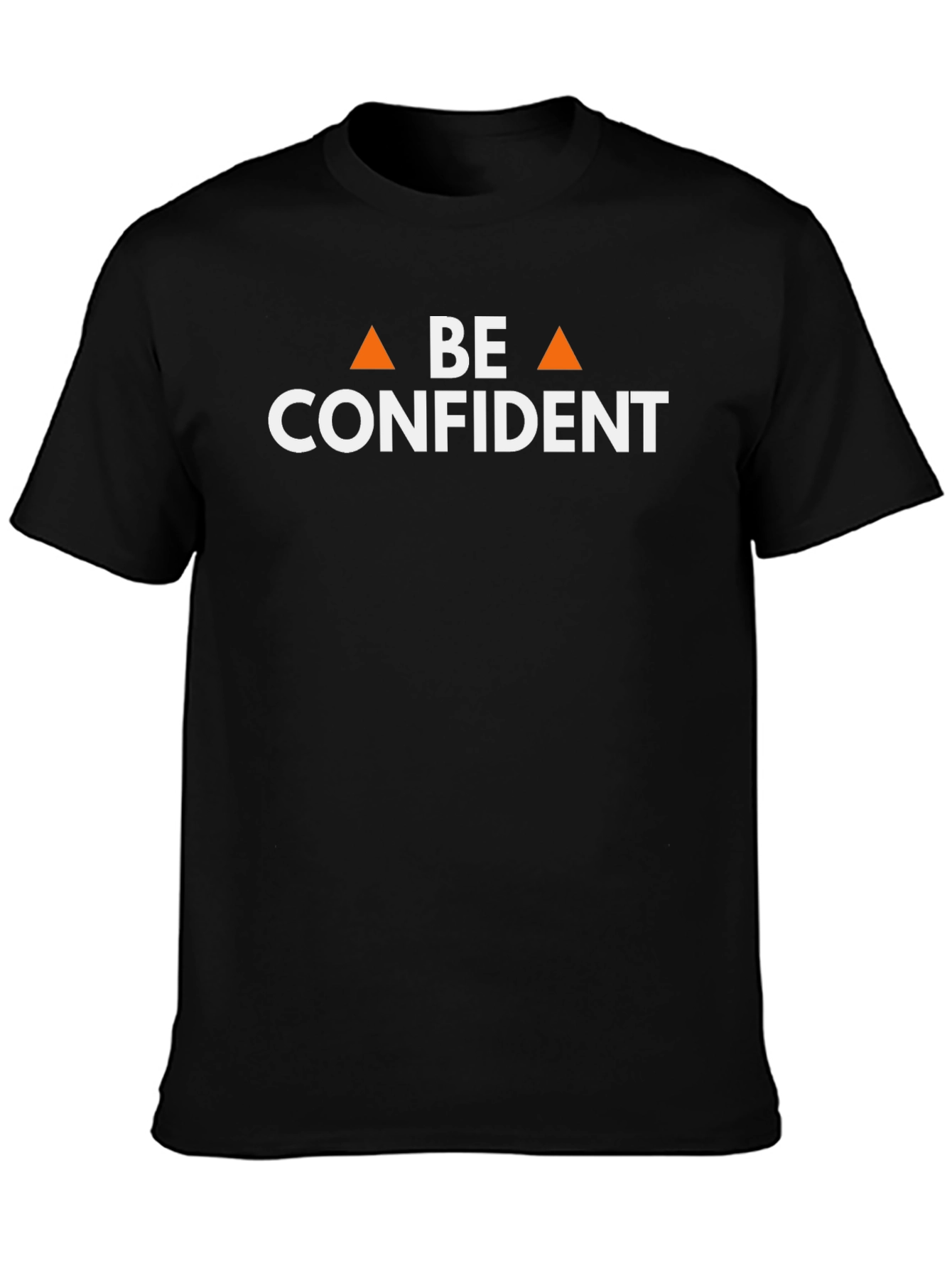 Be Confident Black Graphic Tee