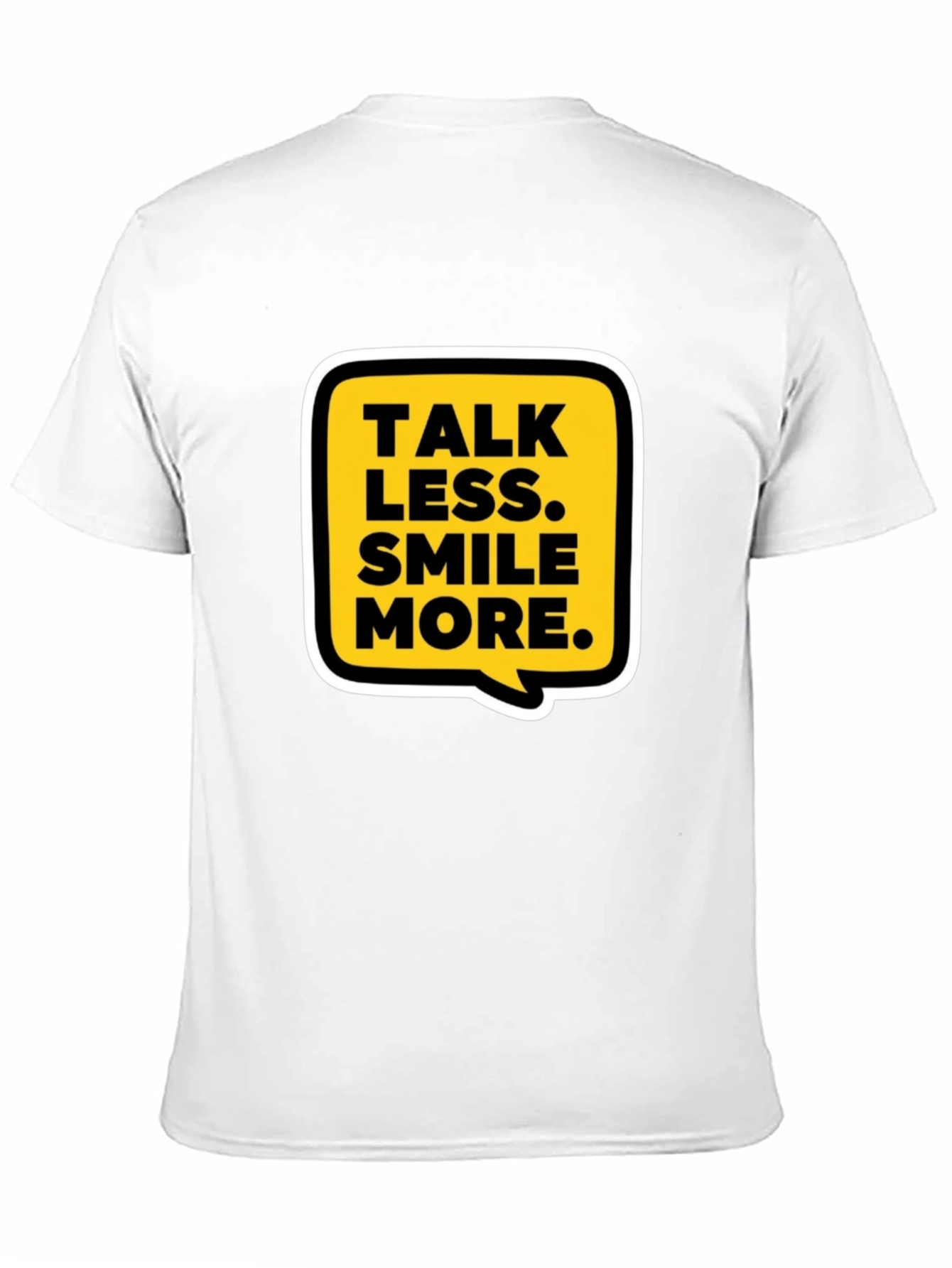 Talk Less Smile More Graphic Tee - Casual Black T-Shirt