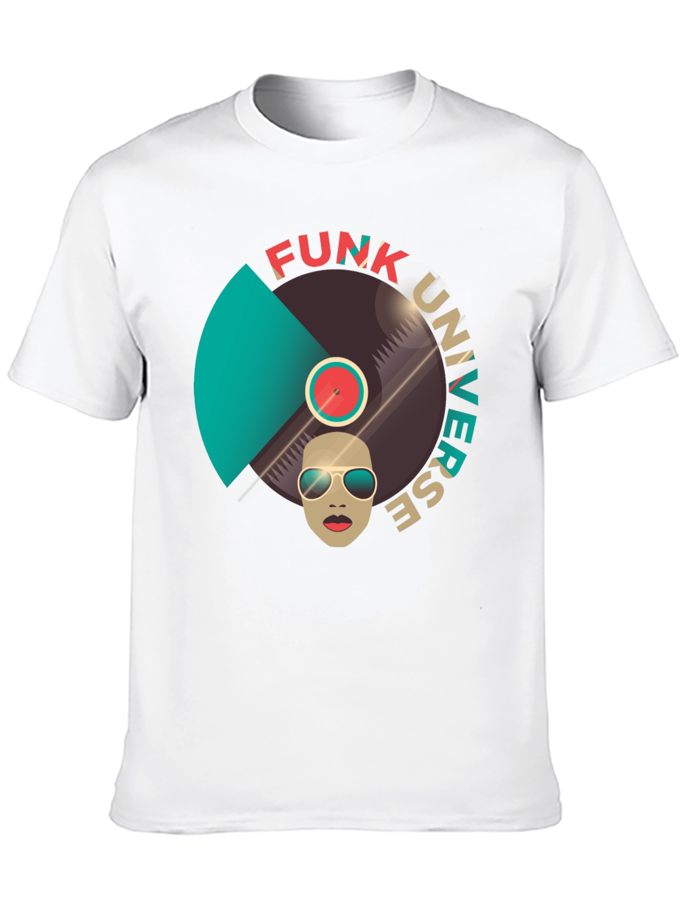Funk Universe Graphic T-Shirt - Groovy Retro Design