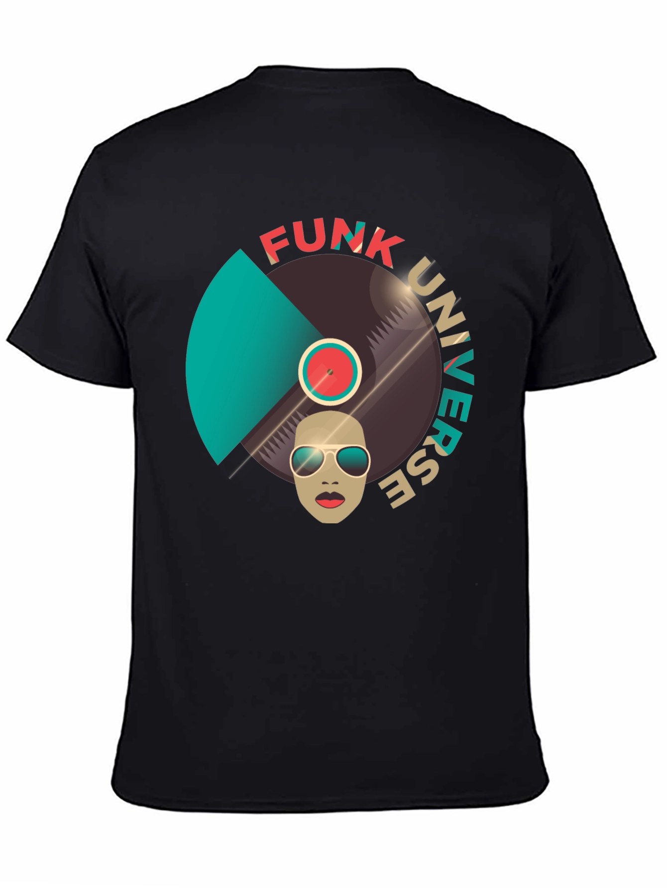 Funk Universe Graphic T-Shirt - Groovy Retro Design