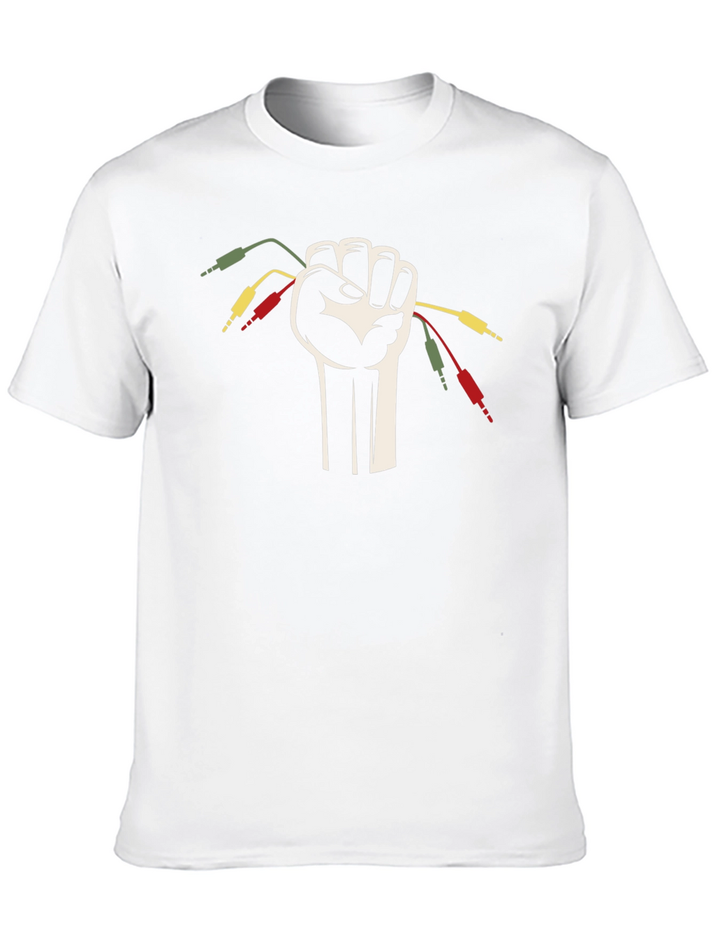 Retro Audio Fist Black T-Shirt - Musician Style