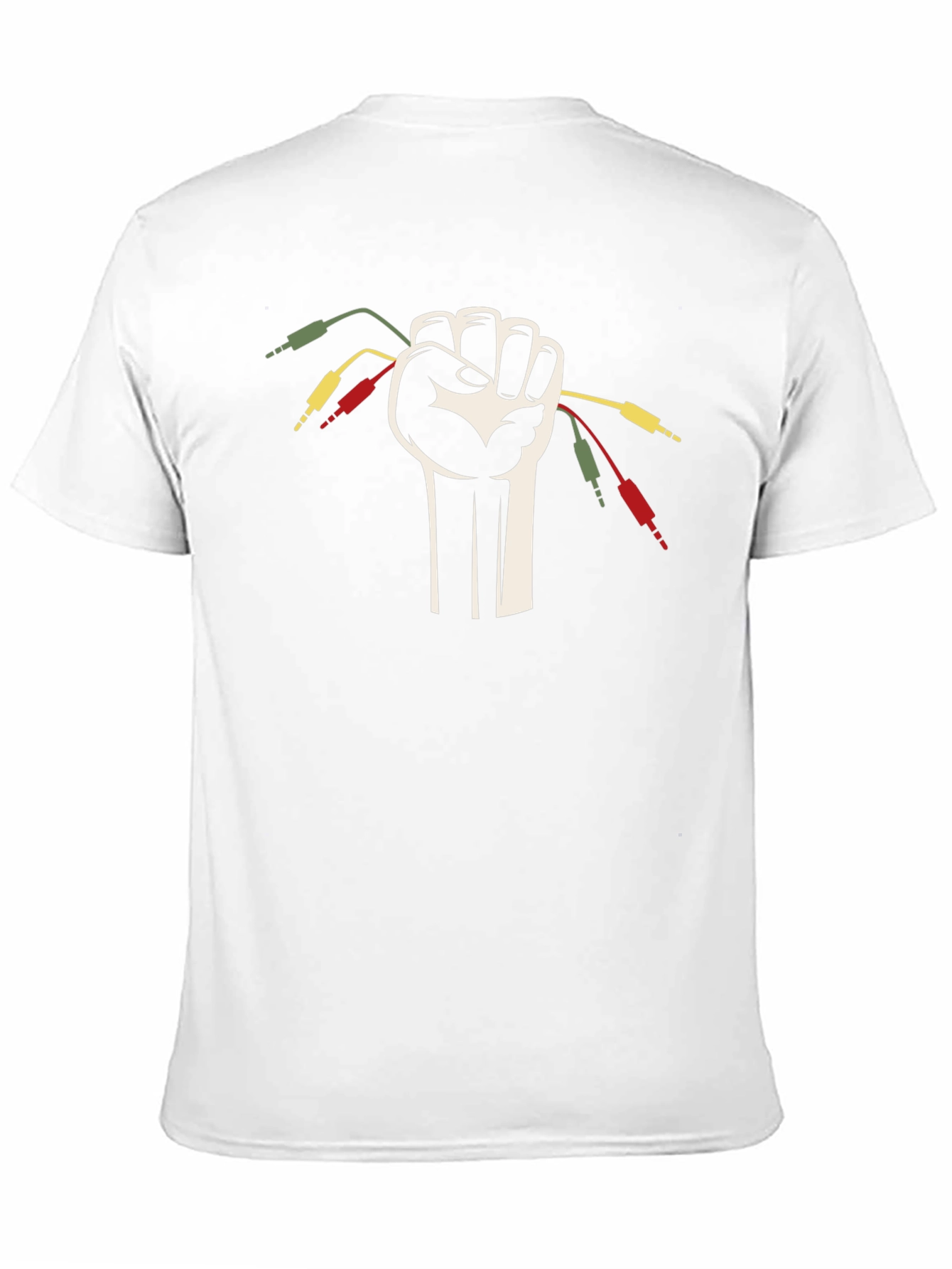 Retro Audio Fist Black T-Shirt - Musician Style