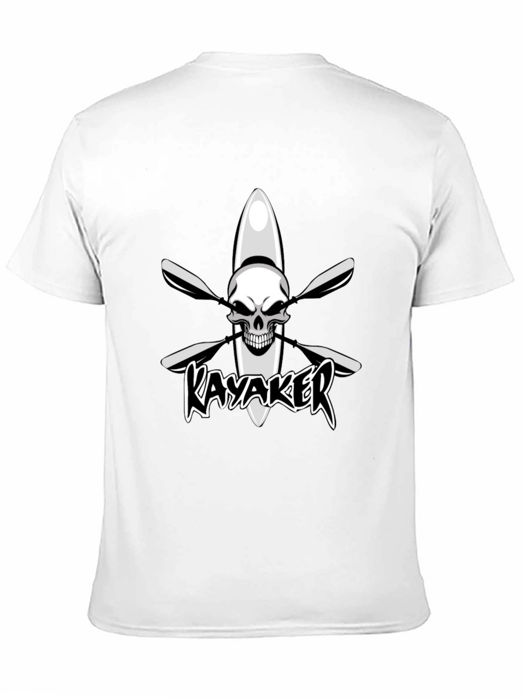 Kayaker Skull Graphic Black T-Shirt