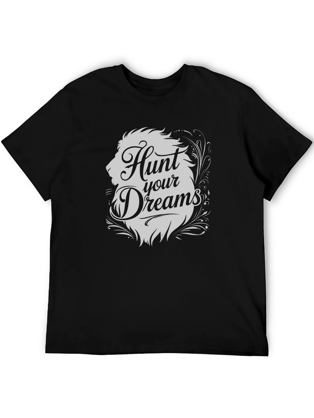 Hunt Your Dreams Lion Graphic T-Shirt