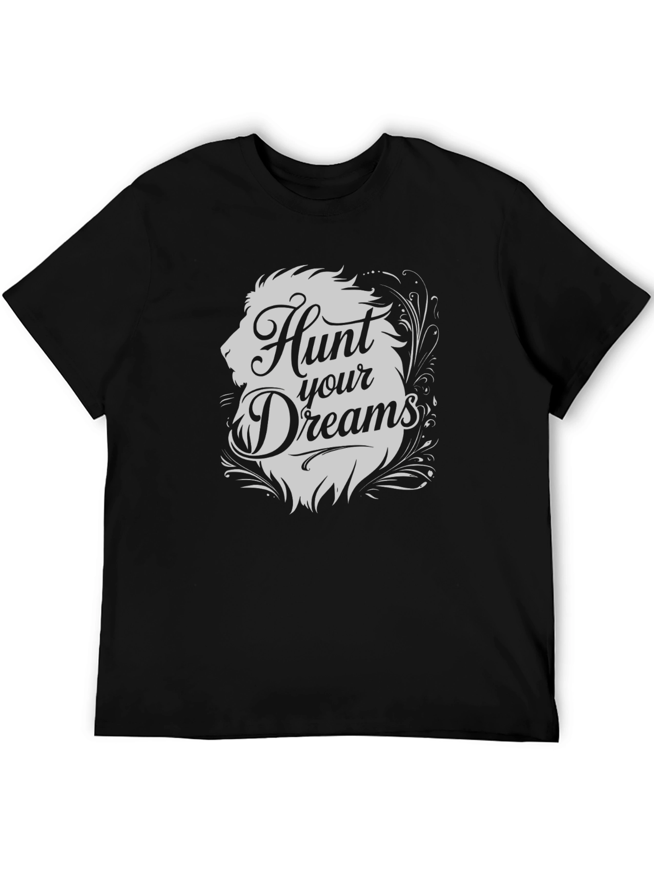 Hunt Your Dreams Lion Graphic T-Shirt
