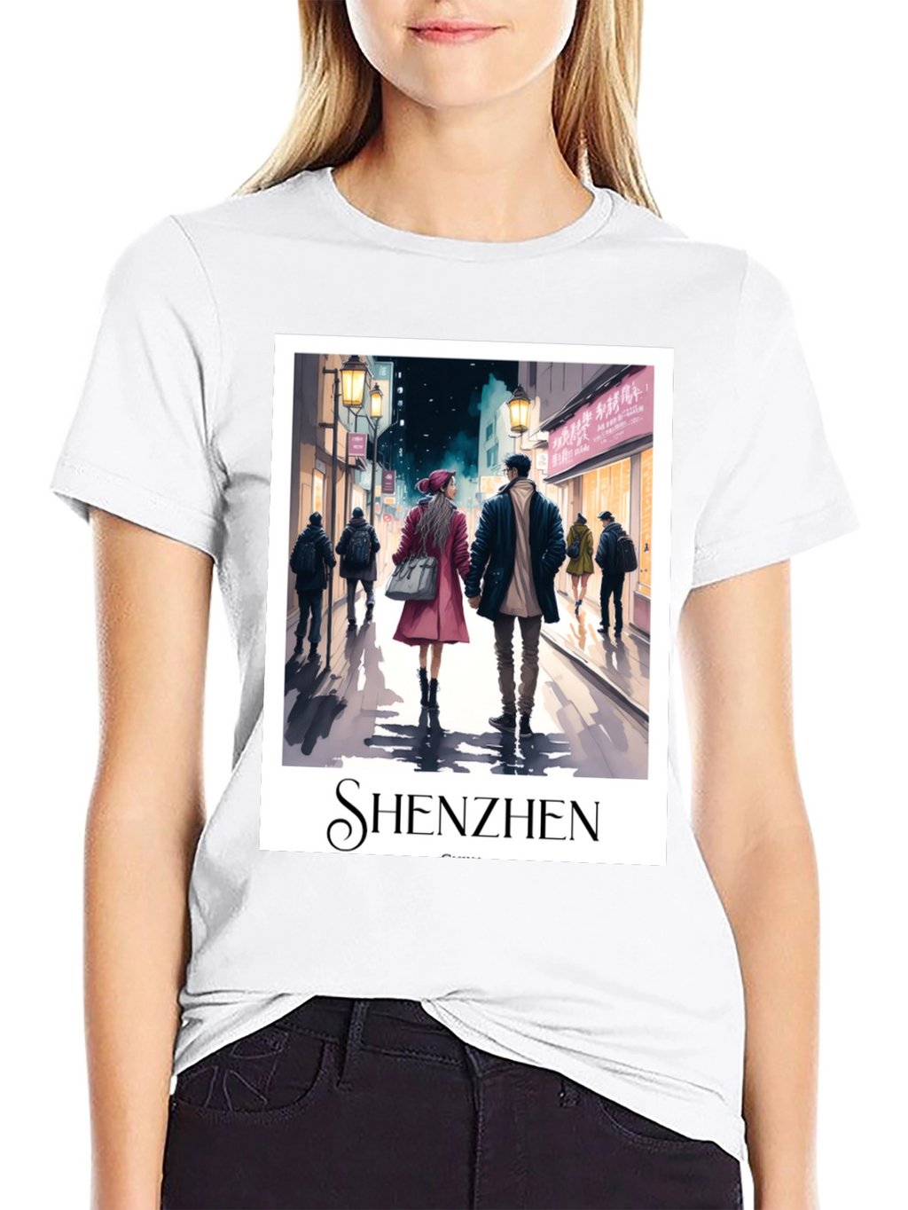 Shenzhen Cityscape Graphic T-Shirt