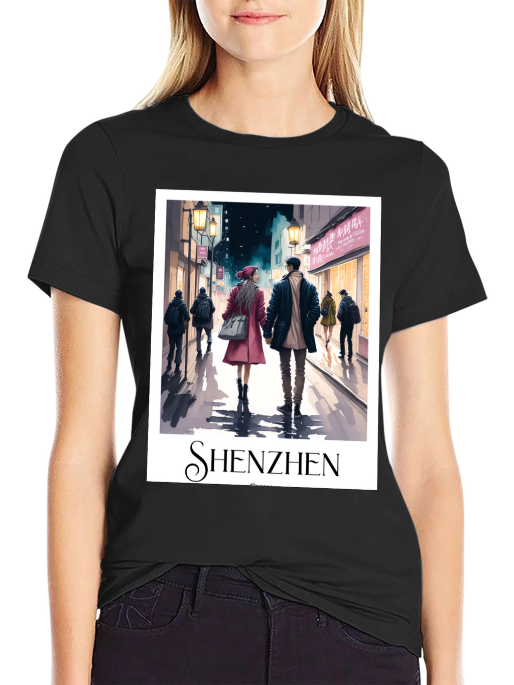 Shenzhen Cityscape Graphic T-Shirt