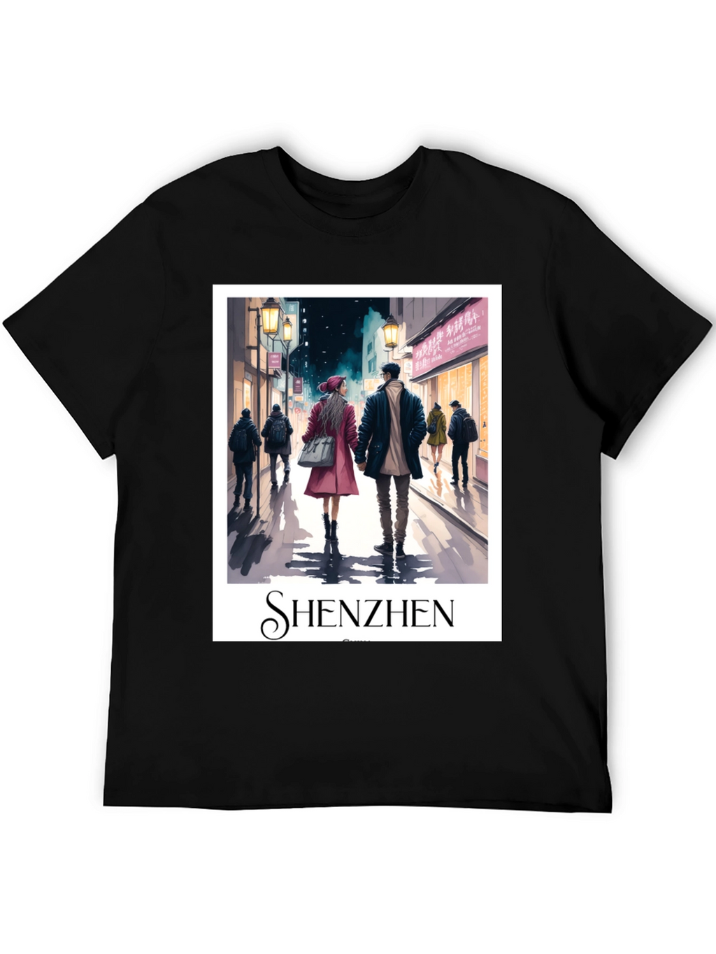 Shenzhen Cityscape Graphic T-Shirt
