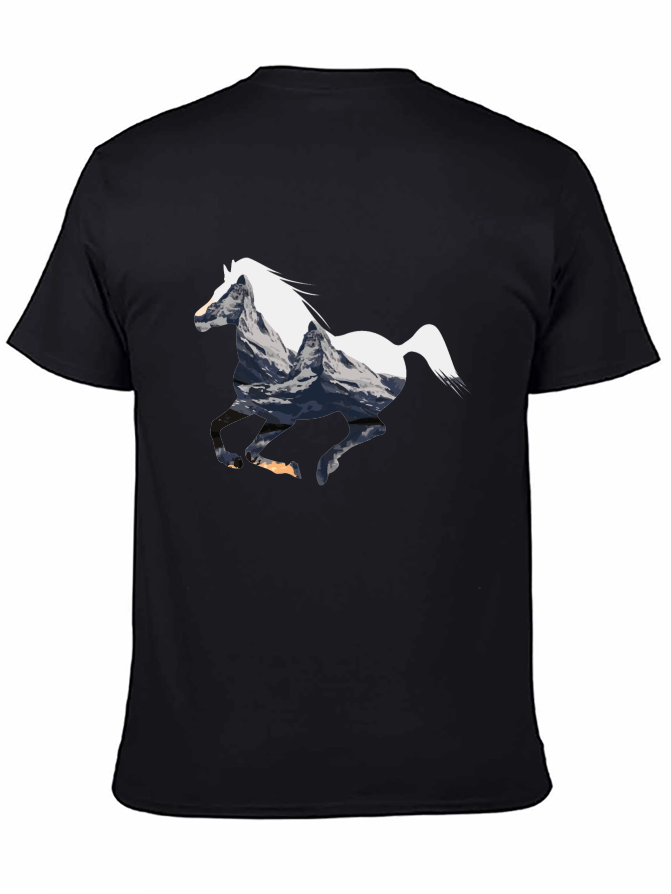 Mountain Horse Graphic Tee - Black
