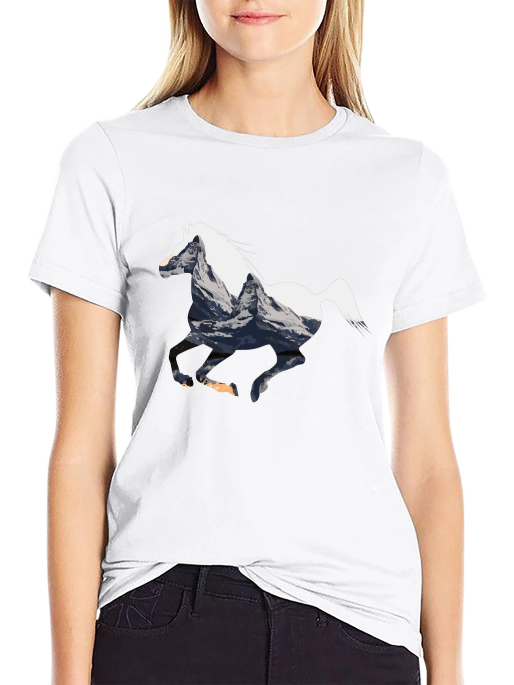 Mountain Horse Graphic Tee - Black