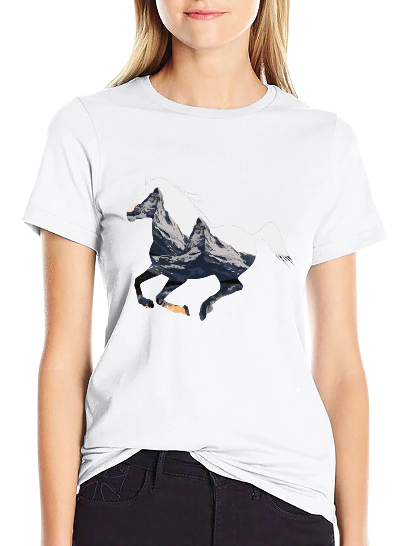 Mountain Horse Graphic Tee - Black