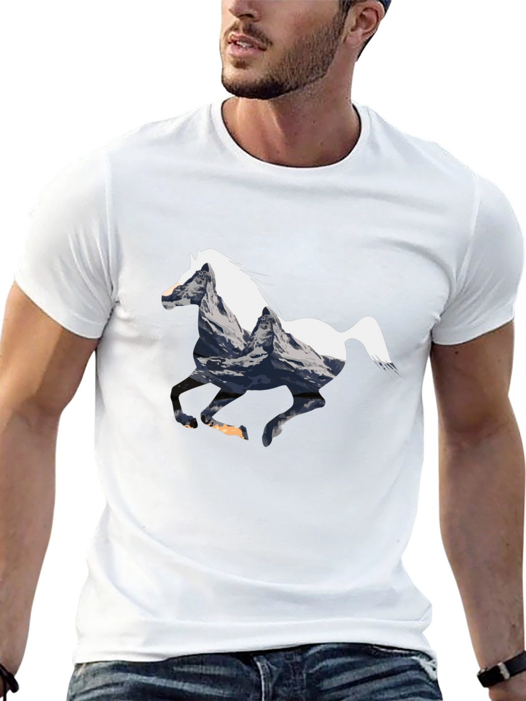Mountain Horse Graphic Tee - Black