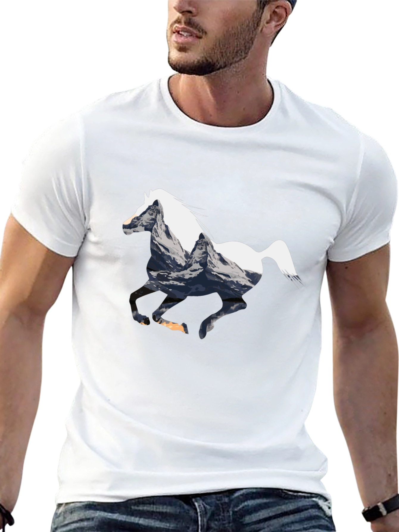 Mountain Horse Graphic Tee - Black