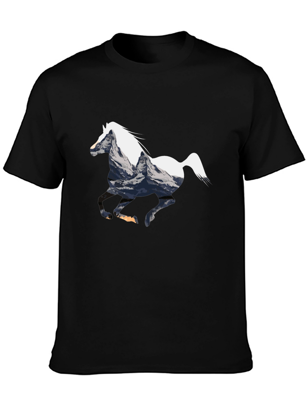 Mountain Horse Graphic Tee - Black