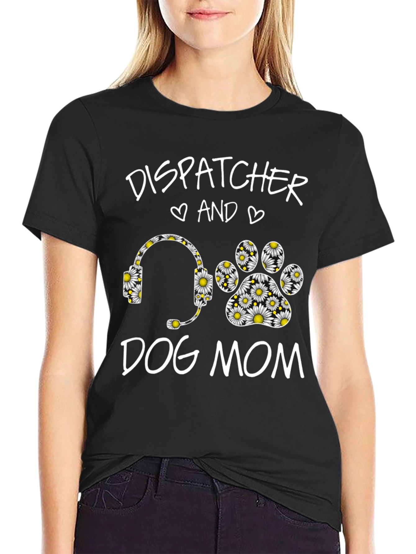Dispatcher Dog Mom Daisy Graphic Tee