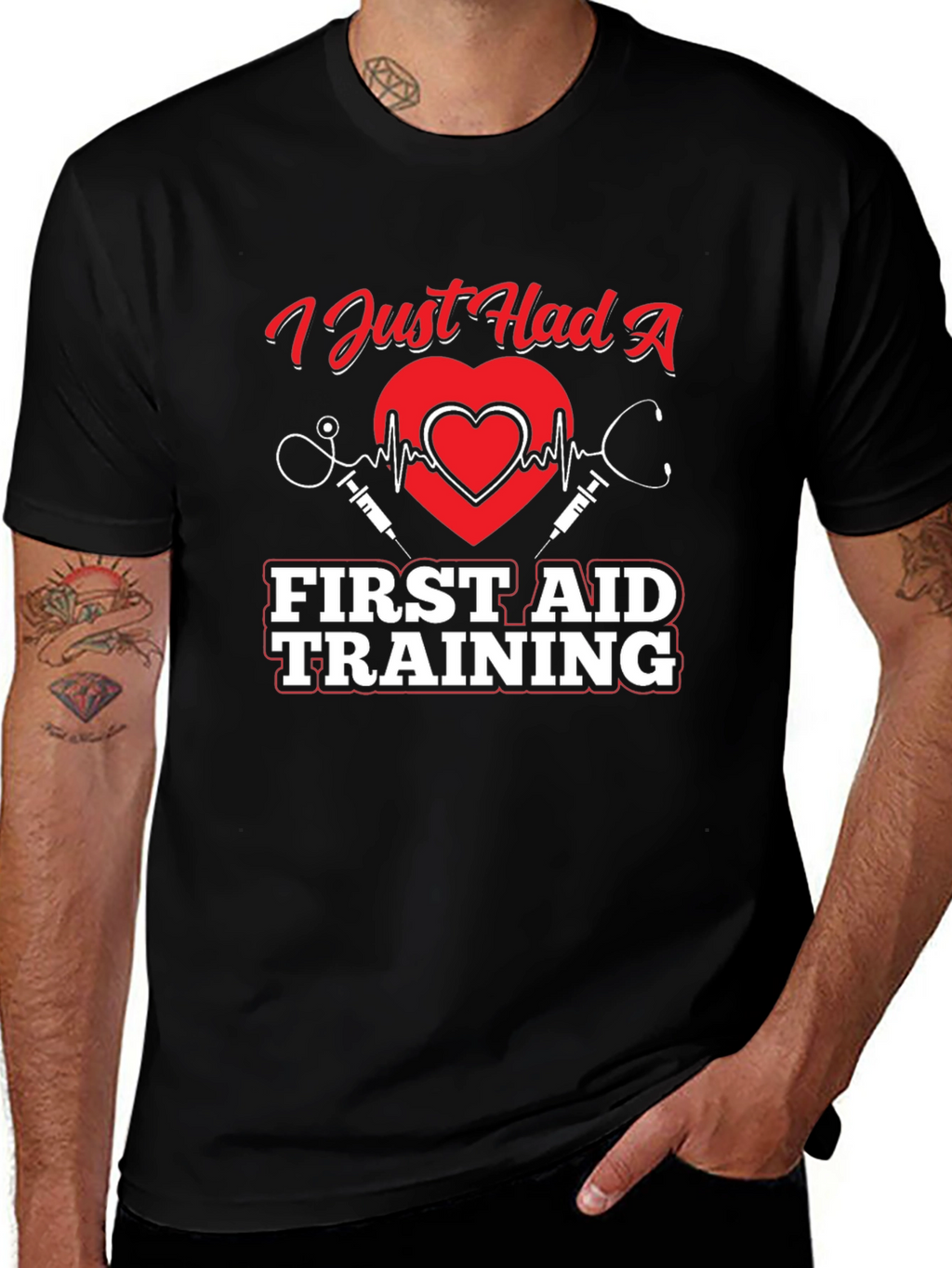 First Aid Training Graphic T-Shirt