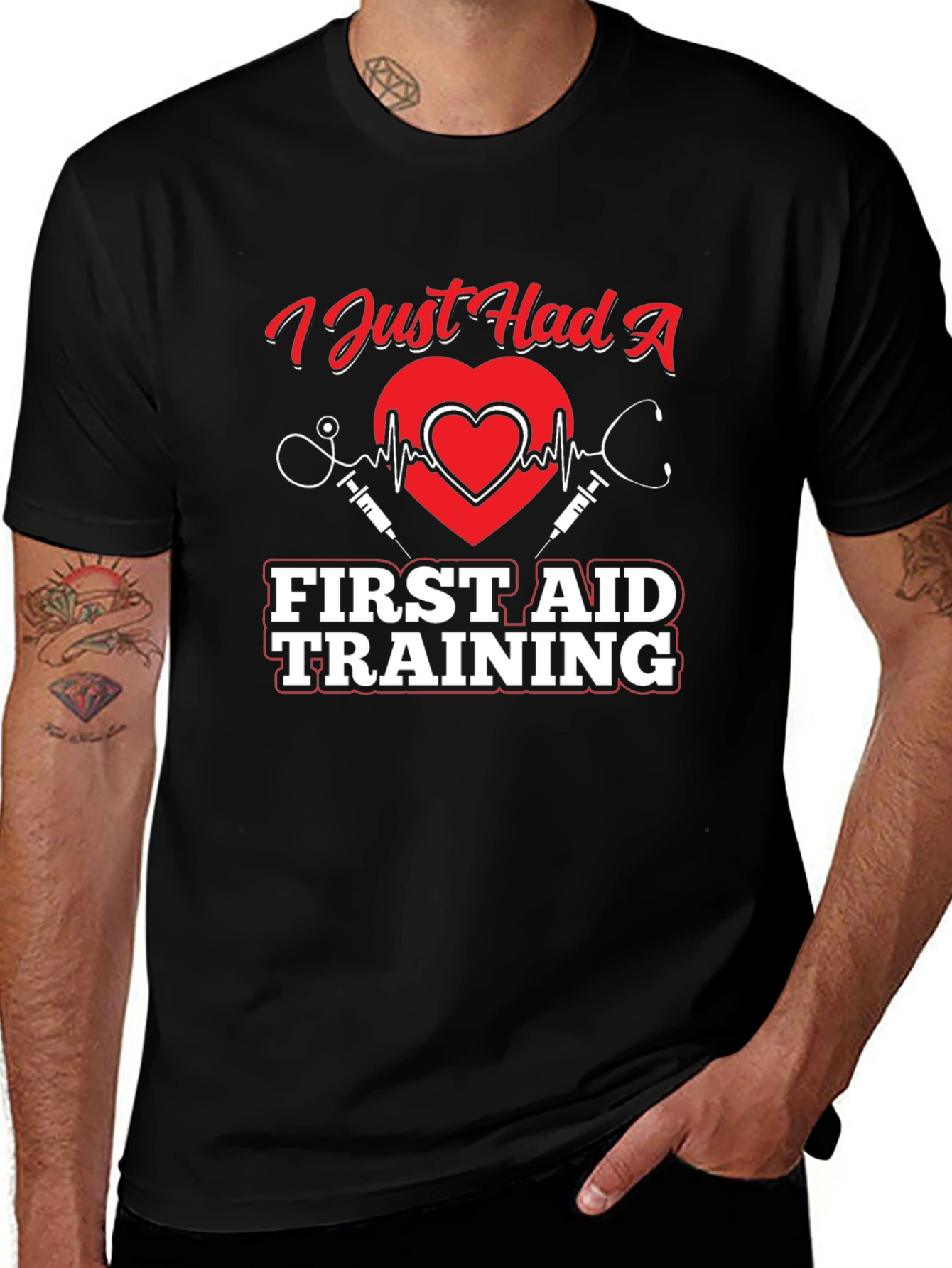 First Aid Training Graphic T-Shirt