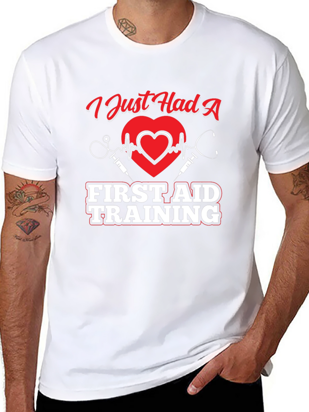 First Aid Training Graphic T-Shirt