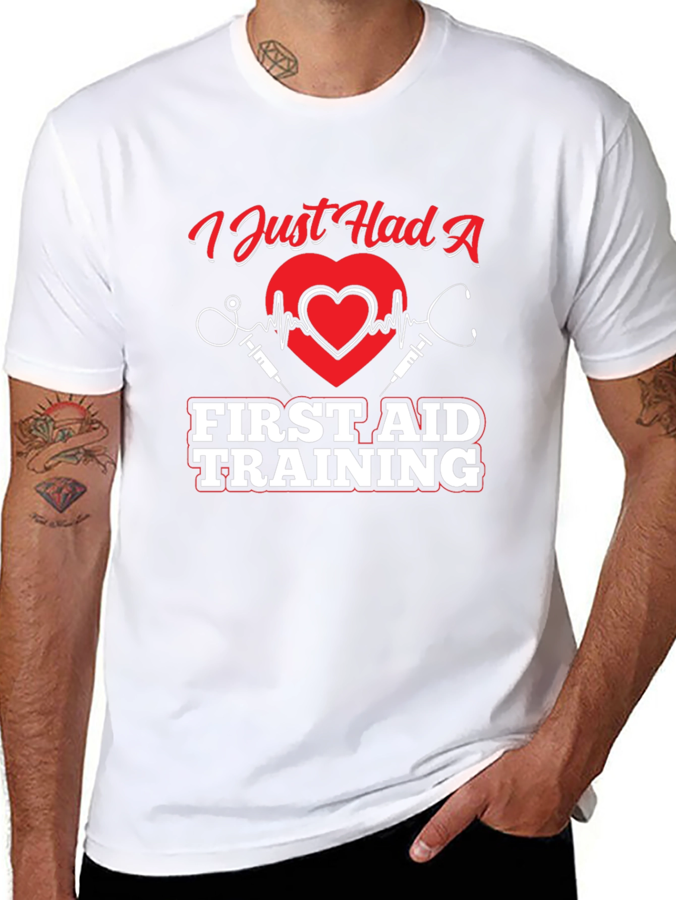 First Aid Training Graphic T-Shirt