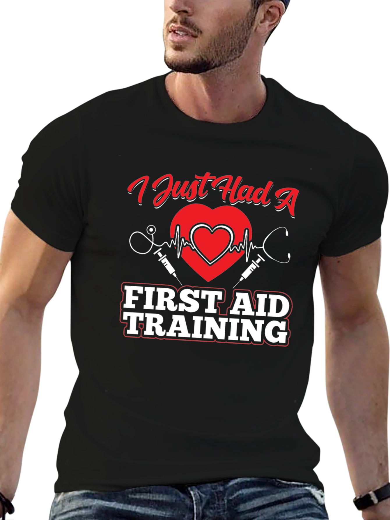 First Aid Training Graphic T-Shirt