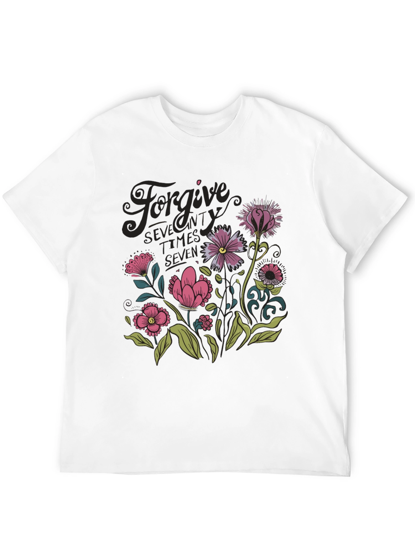Forgive Floral Graphic T-Shirt