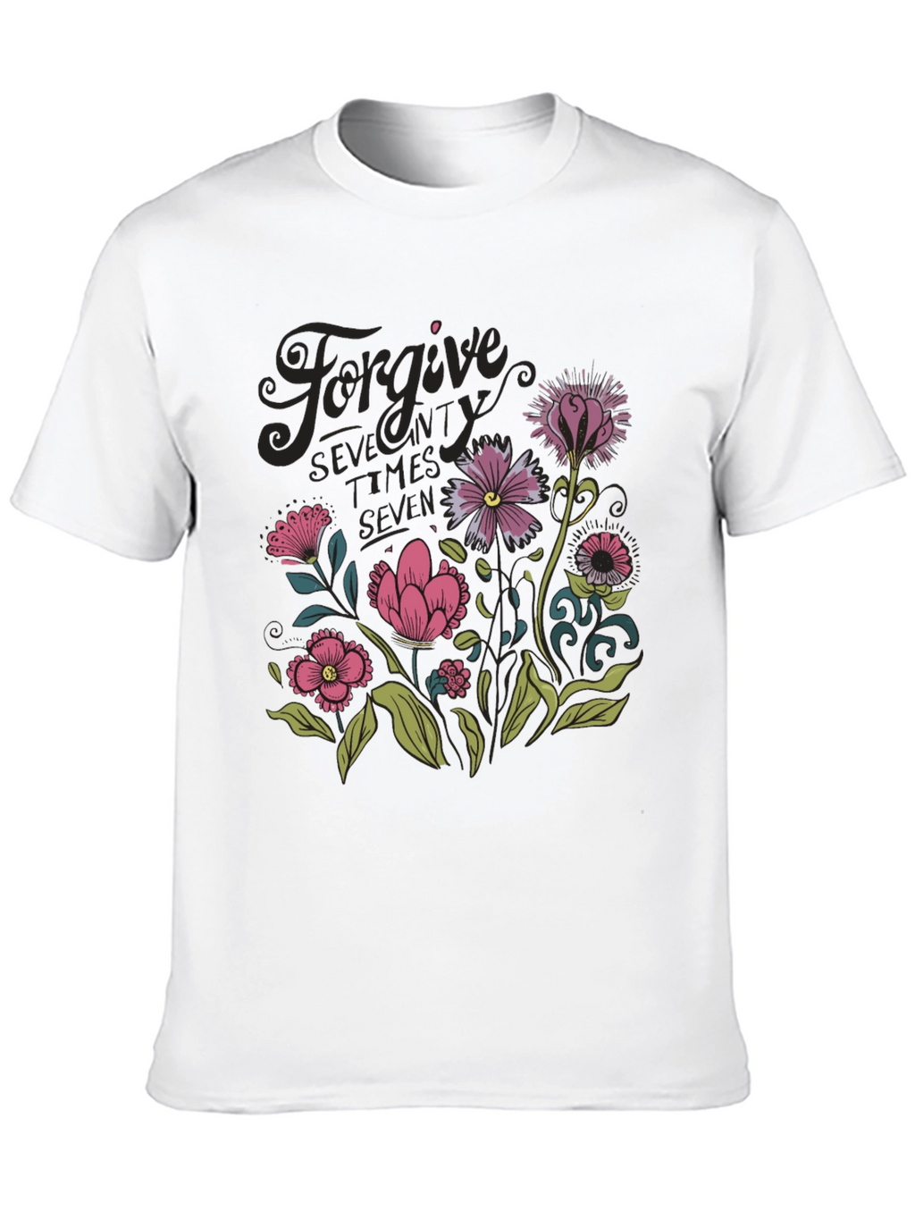 Forgive Floral Graphic T-Shirt