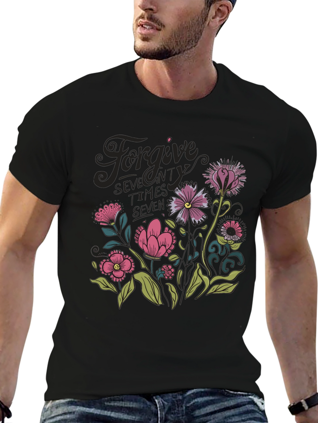 Forgive Floral Graphic T-Shirt