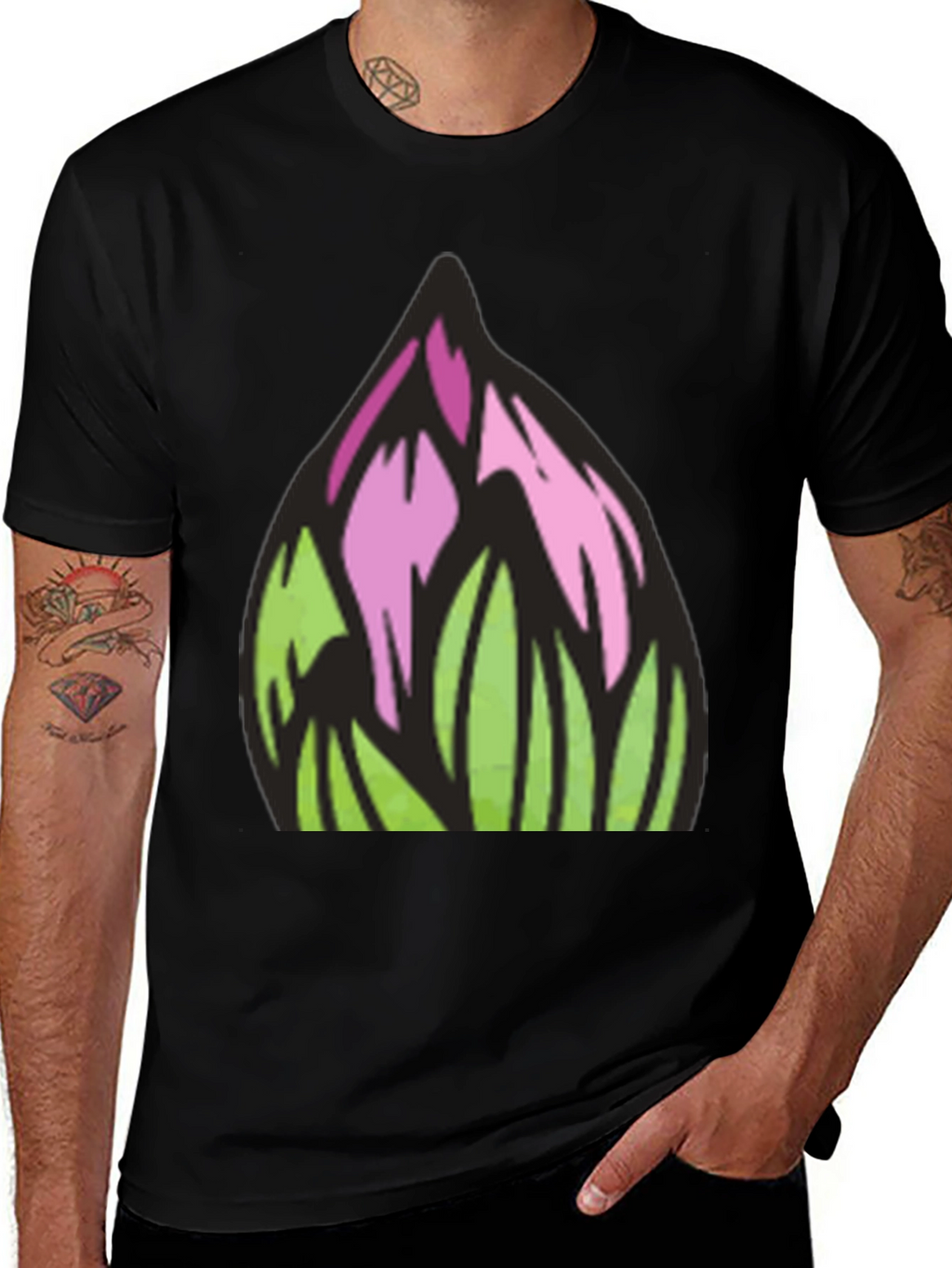 Floral Art Graphic Tee - Modern Streetwear