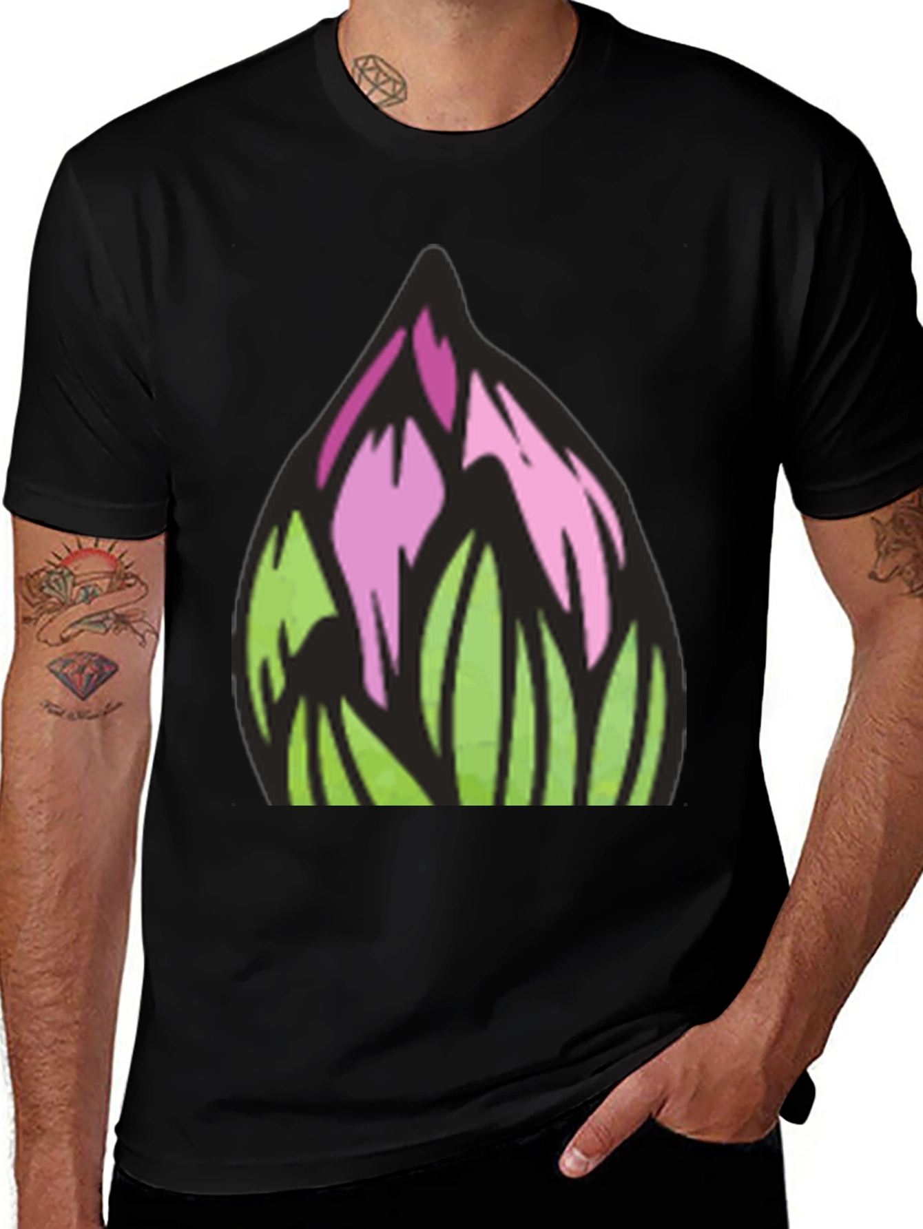 Floral Art Graphic Tee - Modern Streetwear