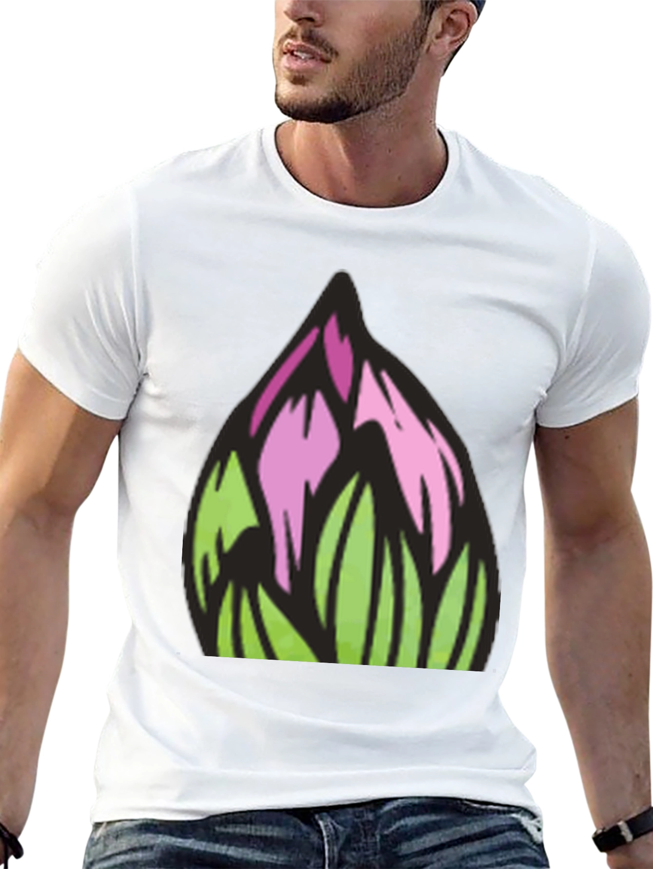 Floral Art Graphic Tee - Modern Streetwear