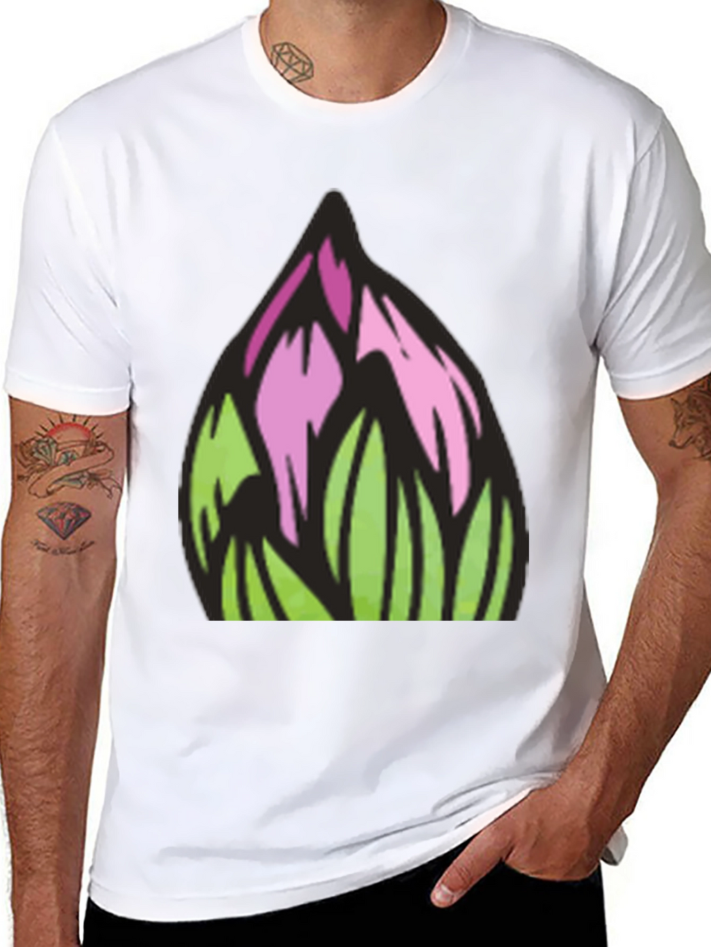 Floral Art Graphic Tee - Modern Streetwear