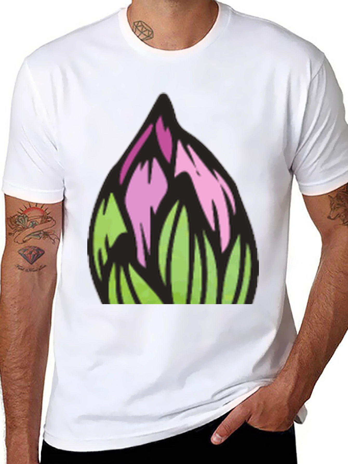 Floral Art Graphic Tee - Modern Streetwear
