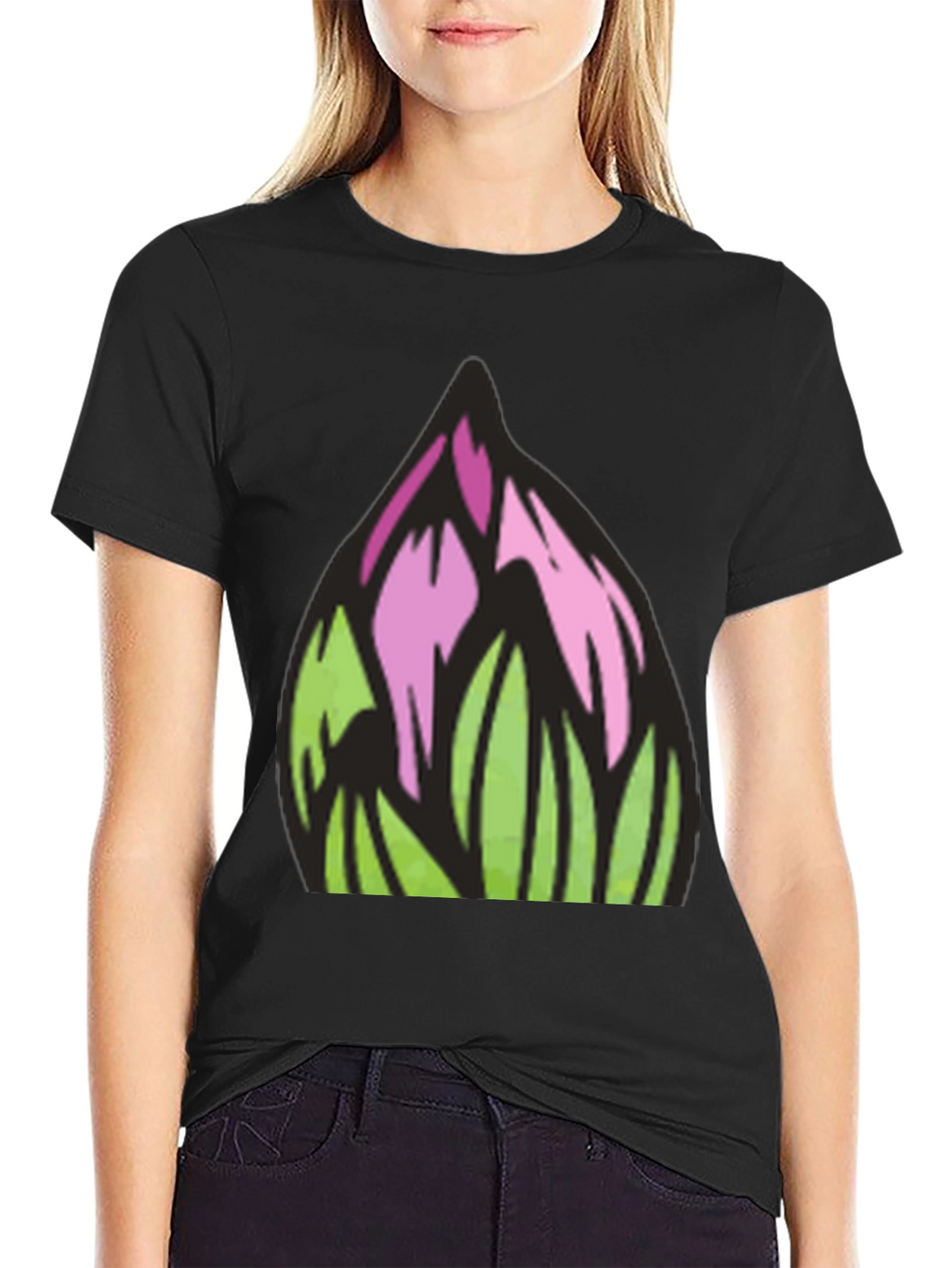 Floral Art Graphic Tee - Modern Streetwear